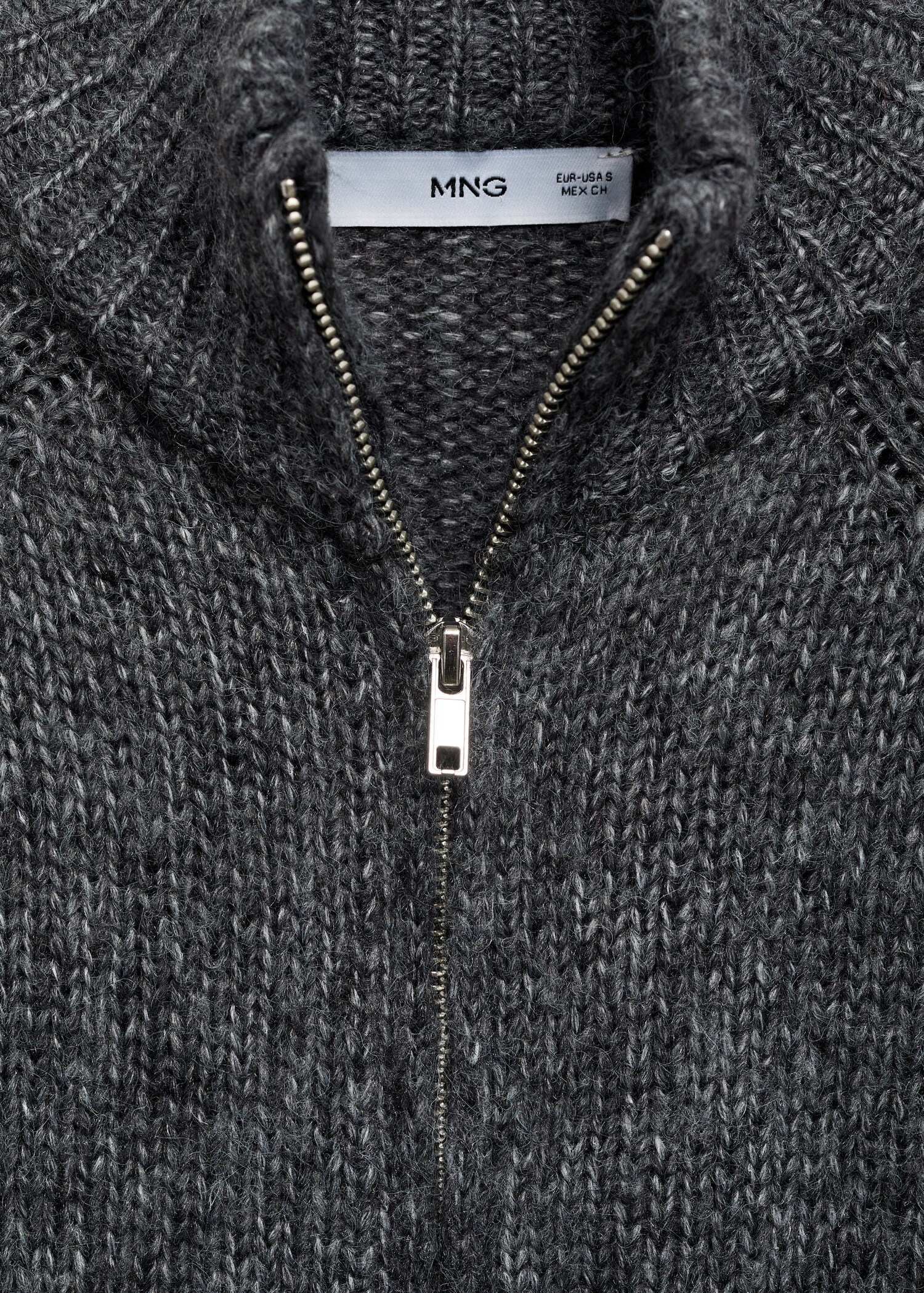 Cardigan col montant fermeture Éclair - Détail de l'article 8