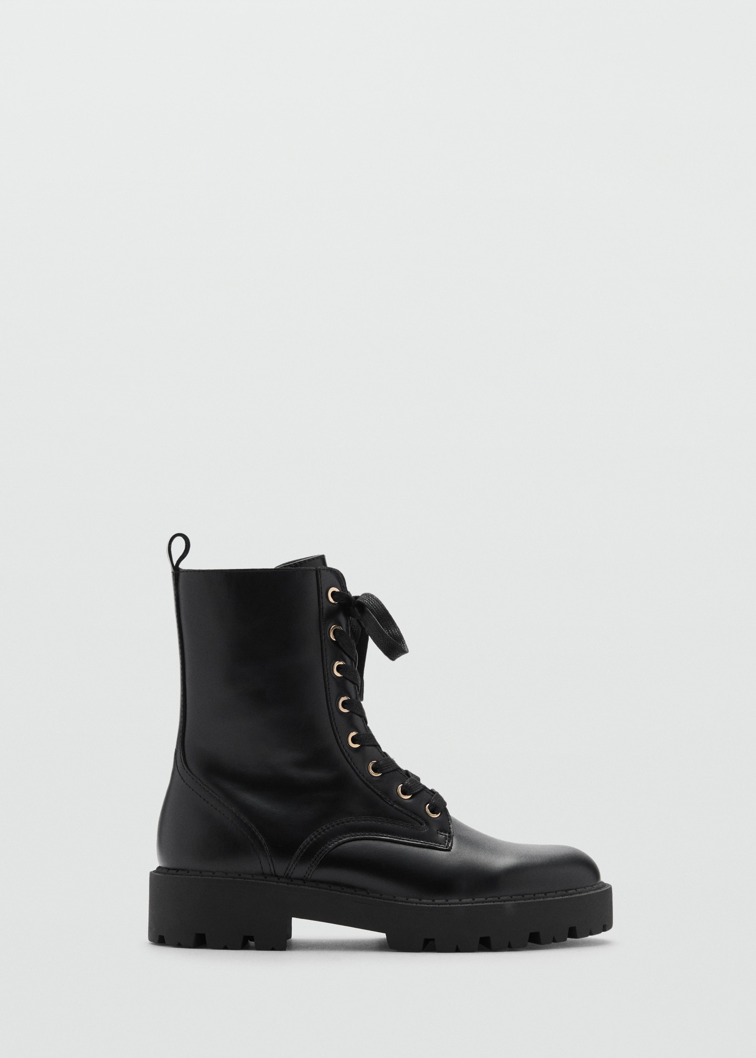Lace-up leather ankle boots - Main Image