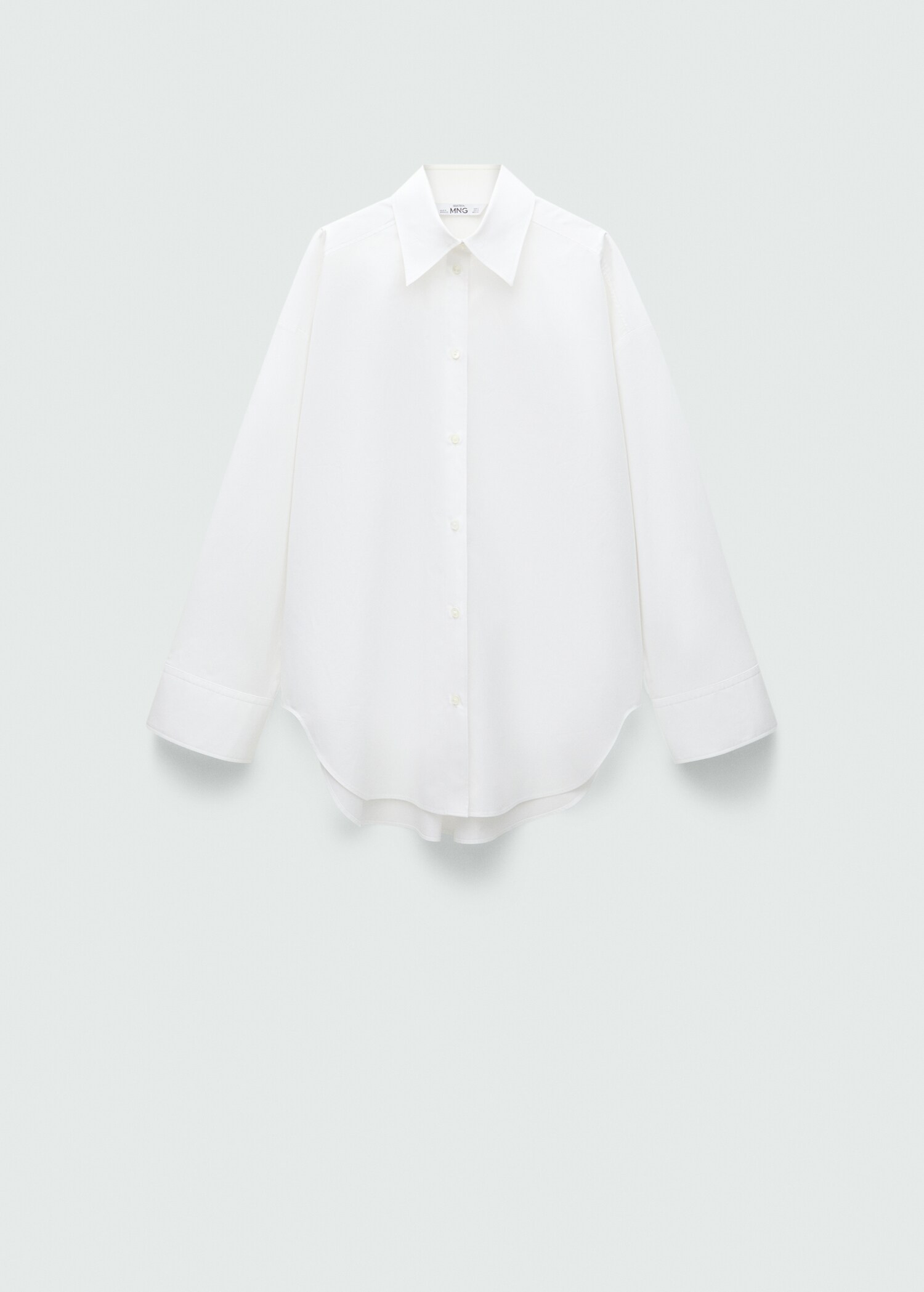 100% cotton oversized shirt - Article without model