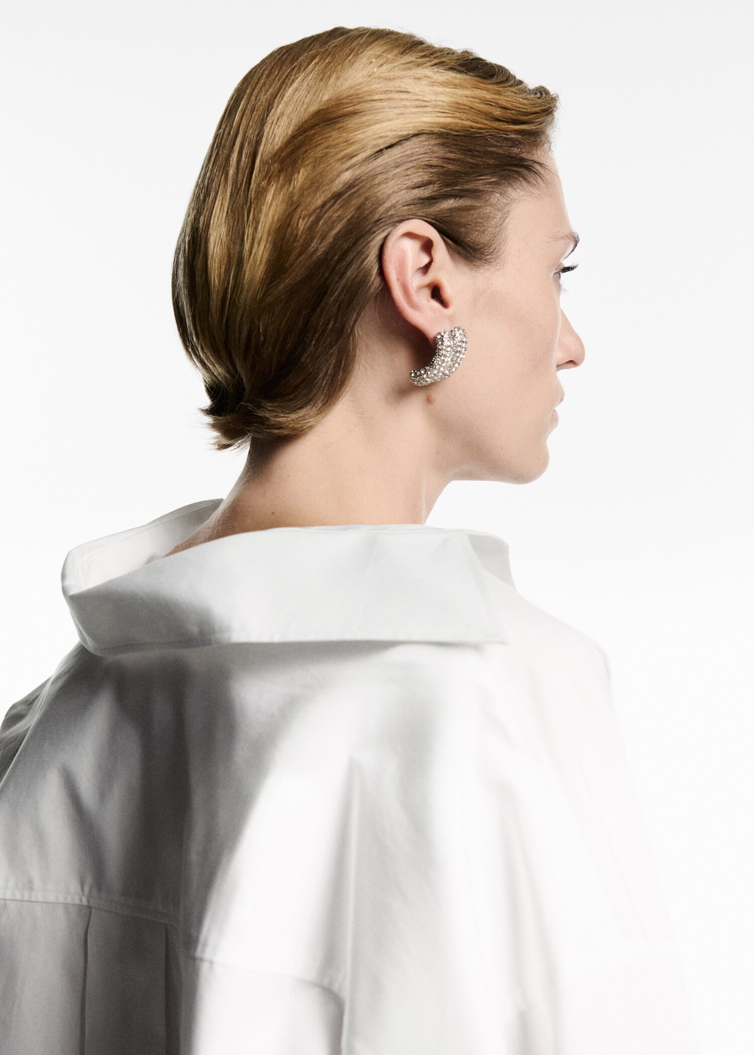 100% cotton oversized shirt - Details of the article 1