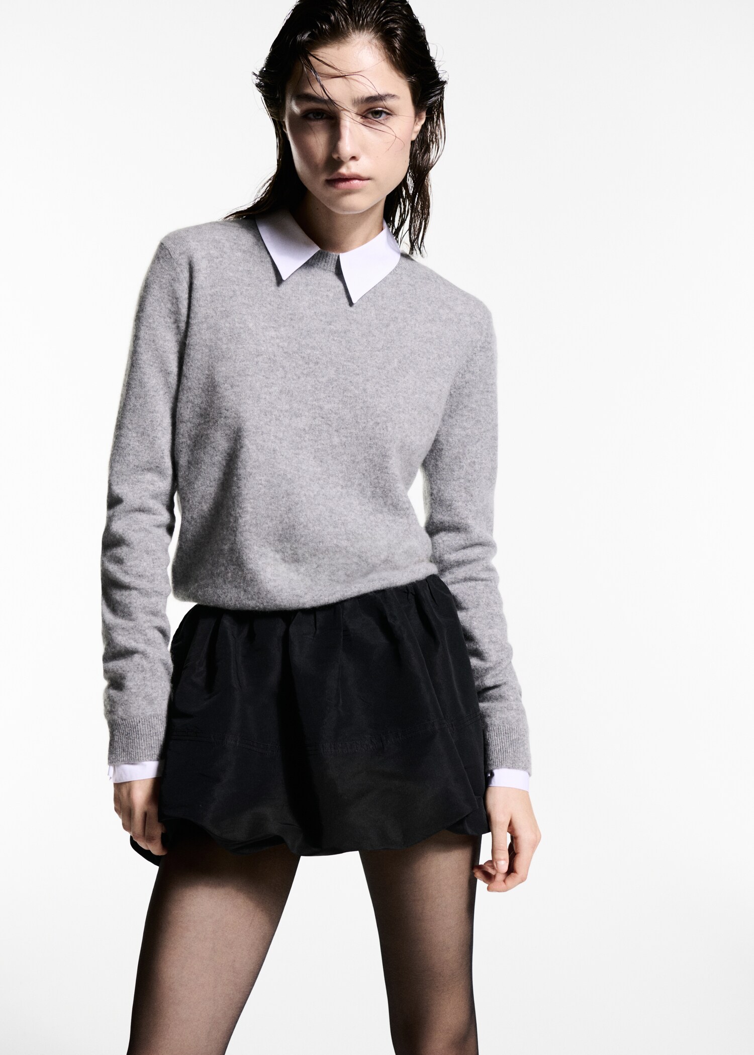 Low-rise balloon mini-skirt - Details of the article 1