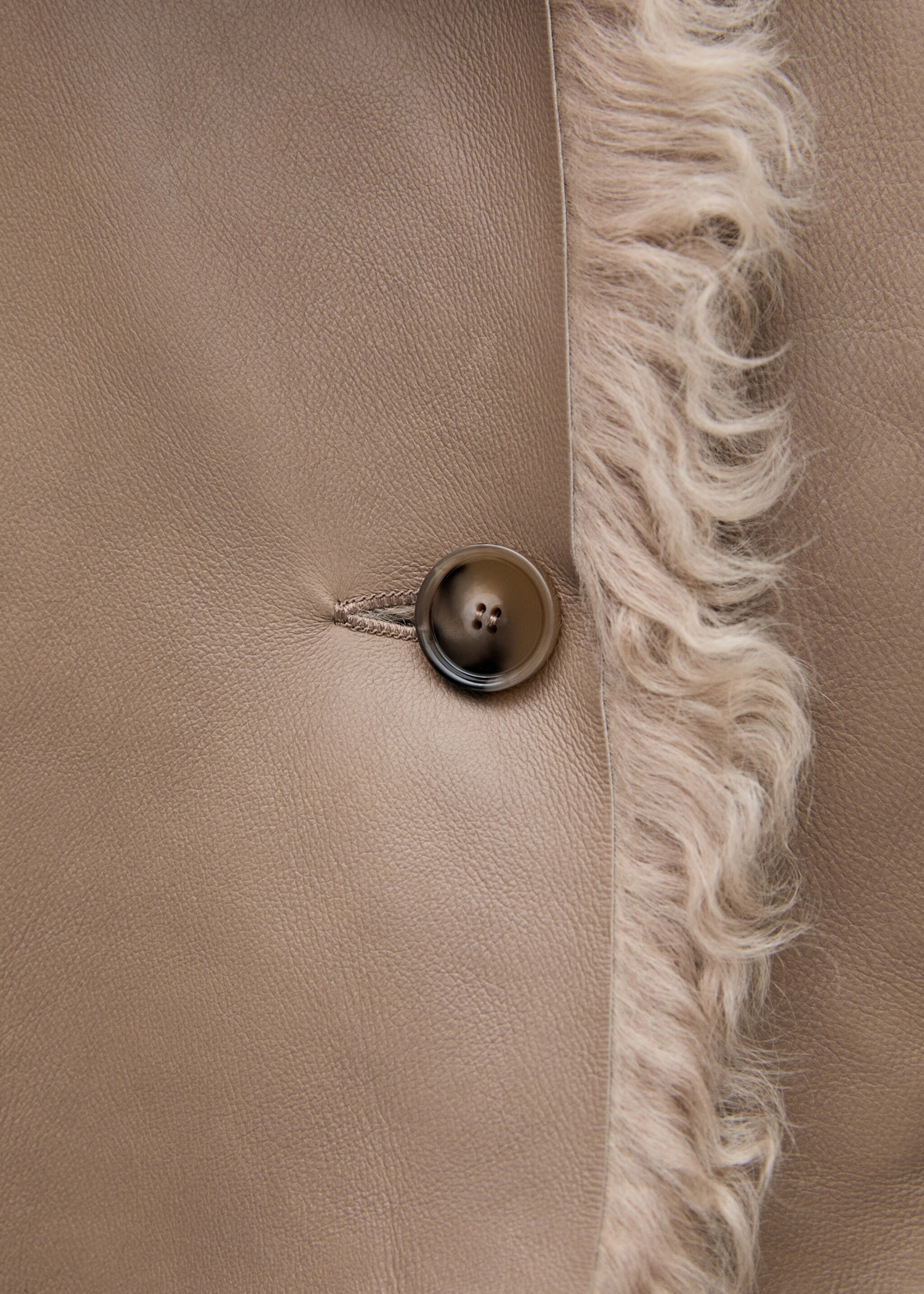 Abrigo piel pelo reversible - Detalle del artículo 0