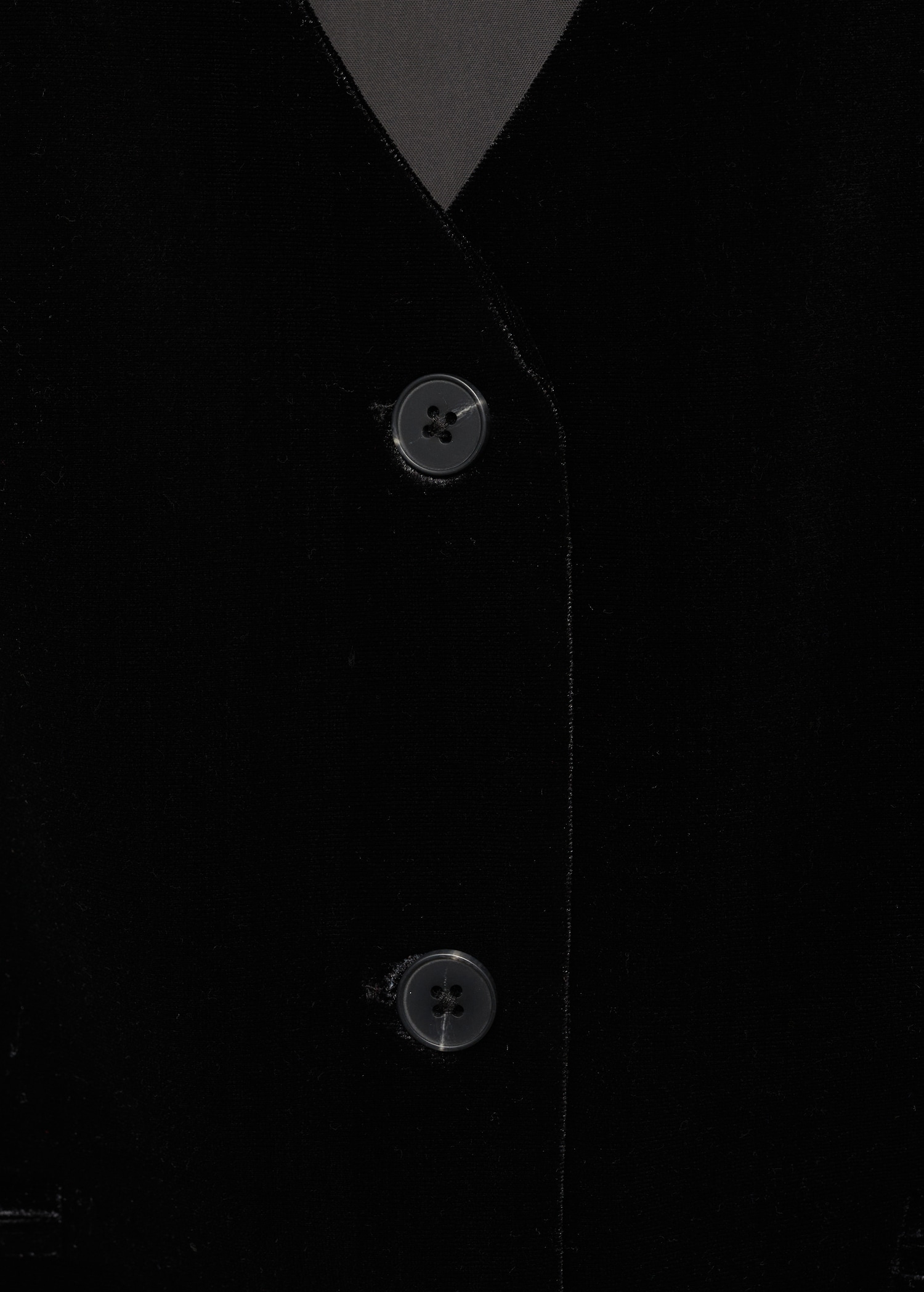 Cropped velvet waistcoat - Details of the article 8