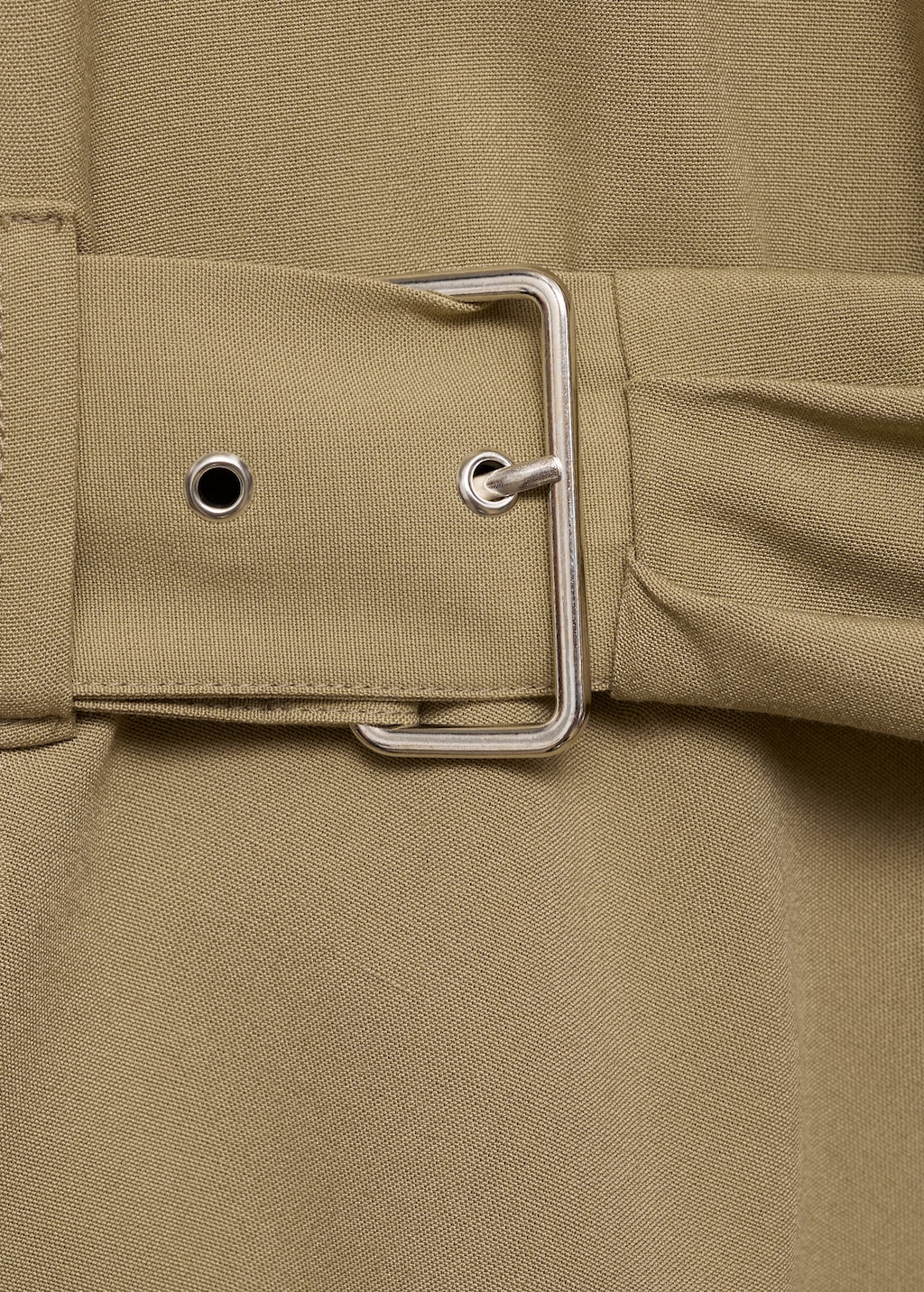 Mango Blouse with shoulder pads and belt thumbnail