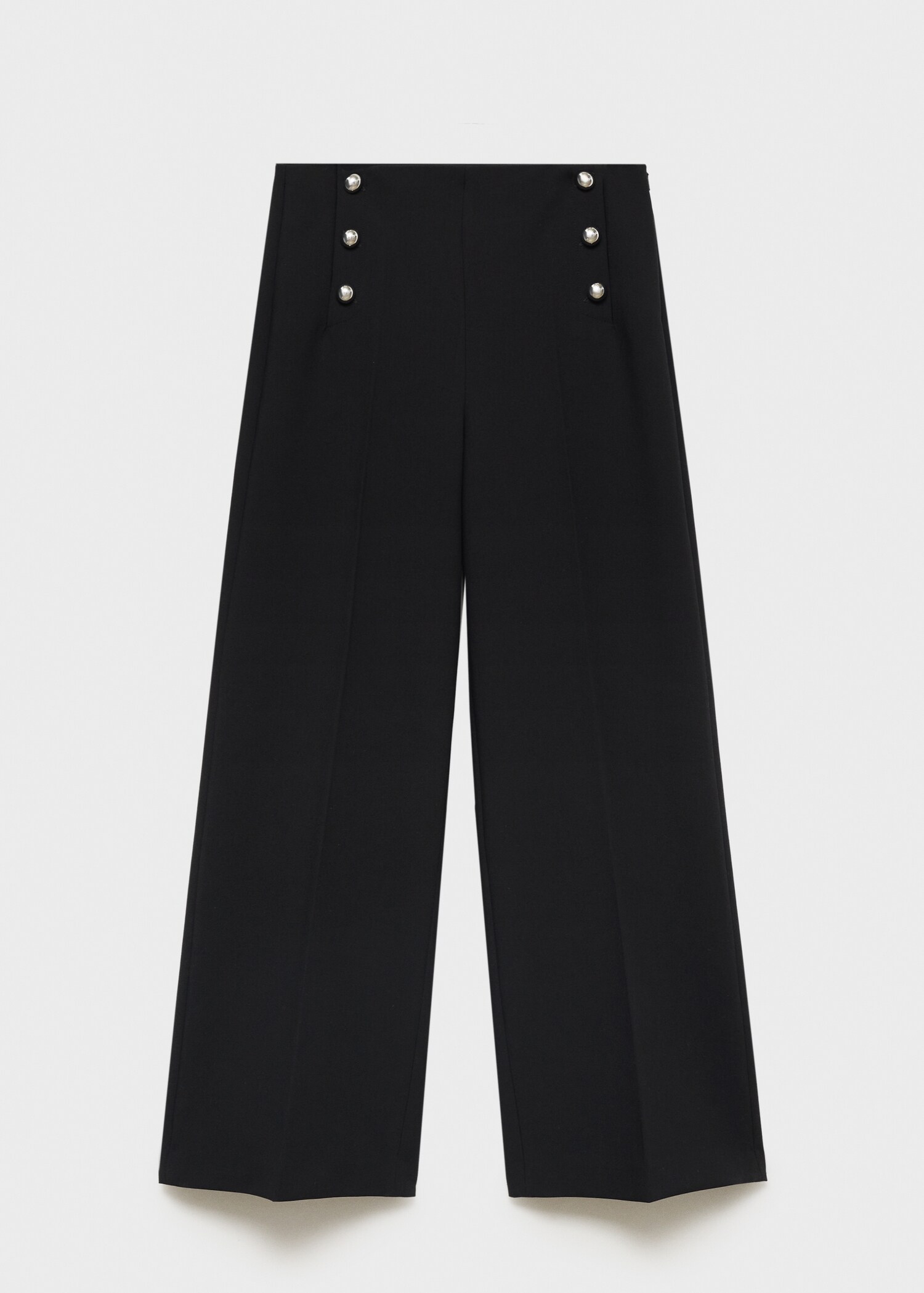 Wideleg trousers with metallic details - Article without model