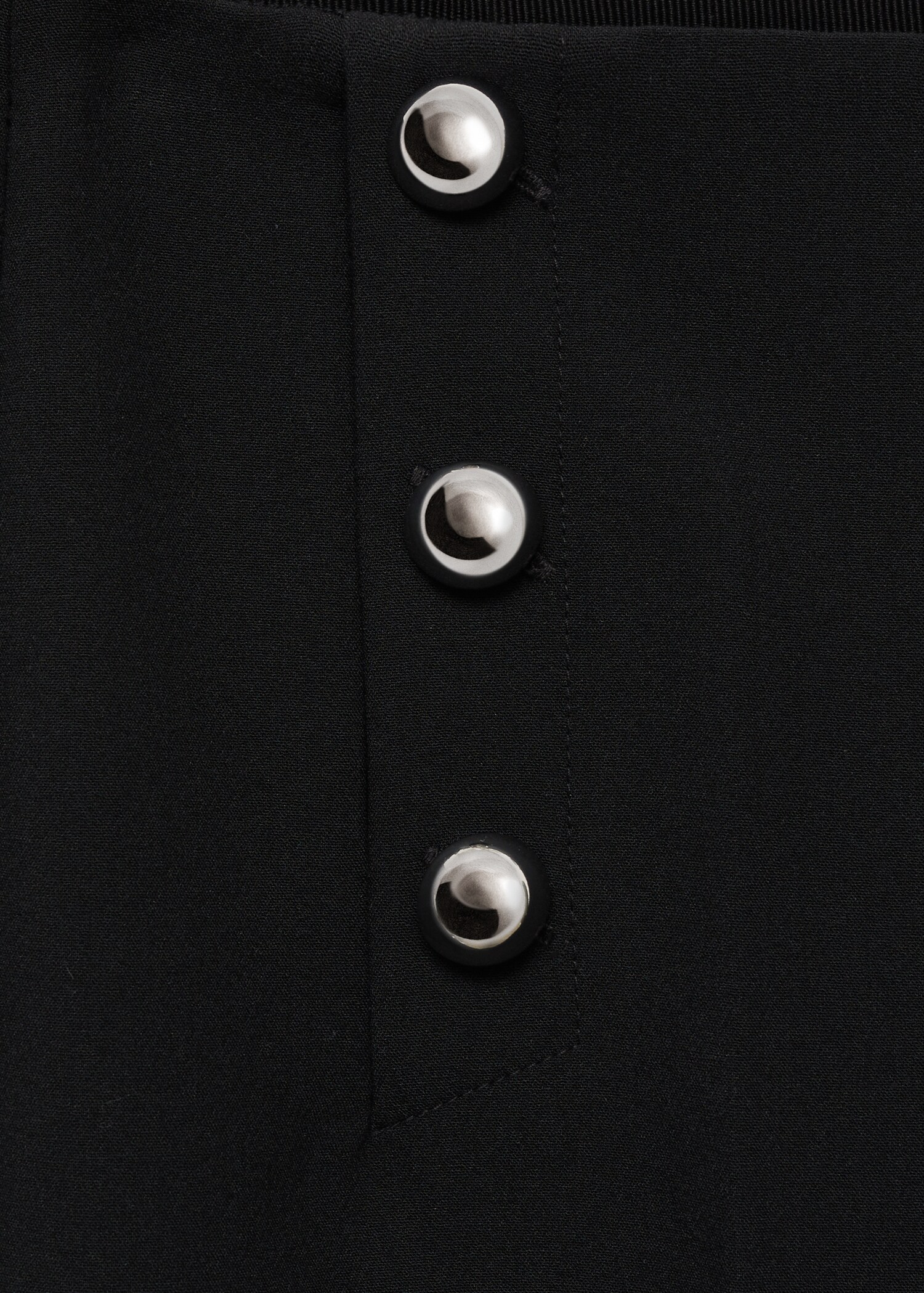Wideleg trousers with metallic details - Details of the article 8