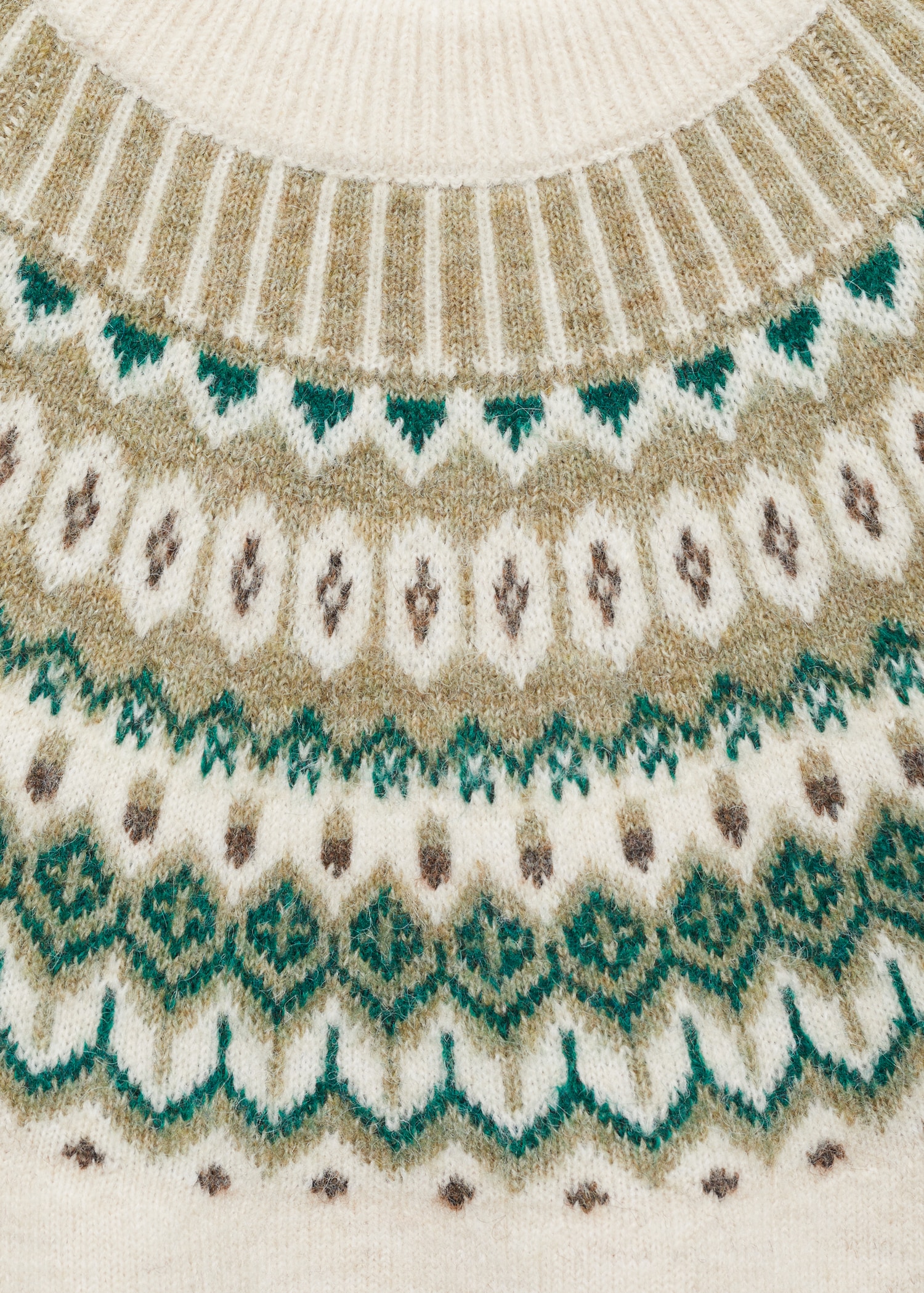 Rundhals-Strickpullover aus Baumwolle mit Leinen - Detail des Artikels 8