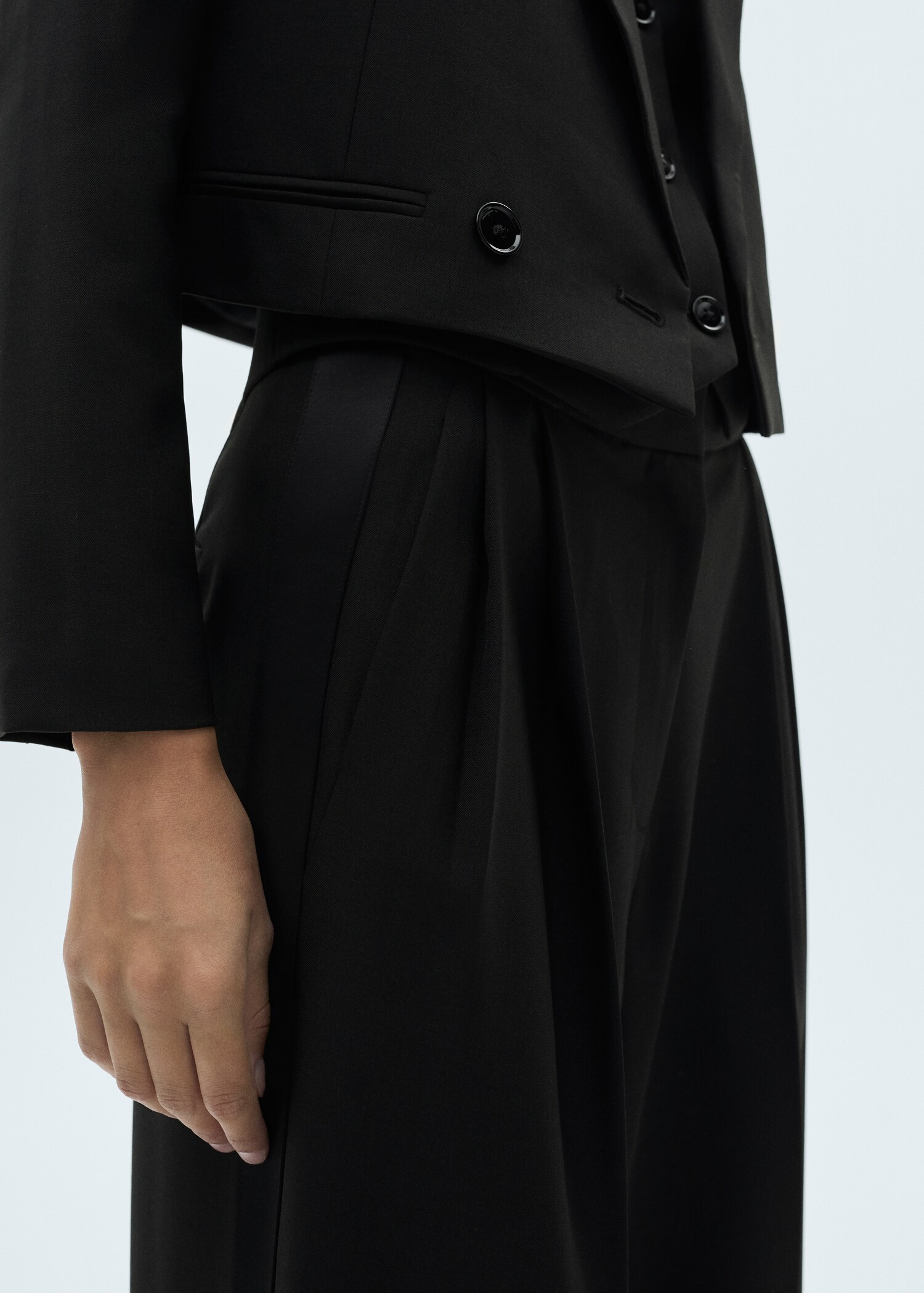 Straight-fit suit trousers - Details of the article 6