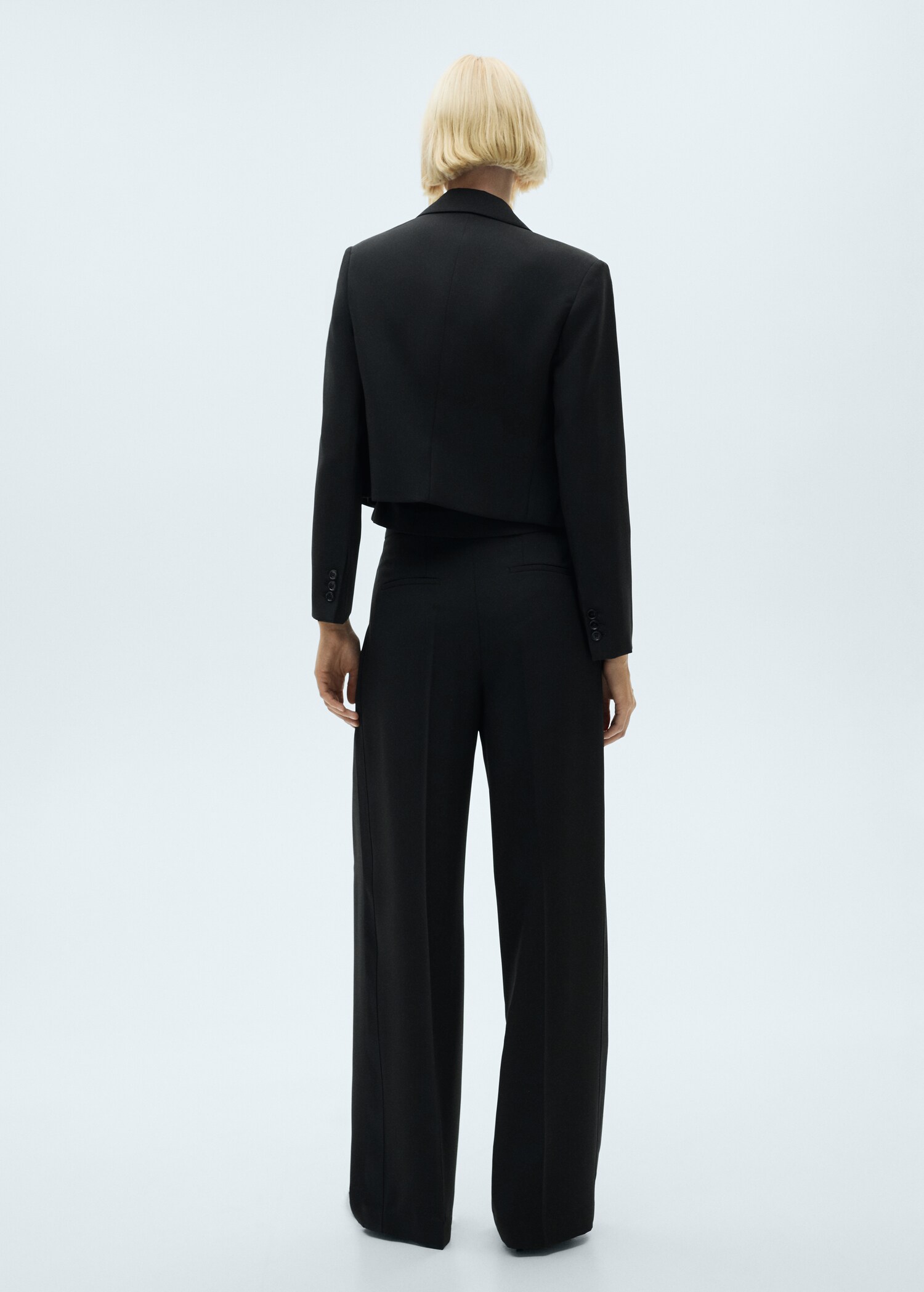 Straight-fit suit trousers - Reverse of the article