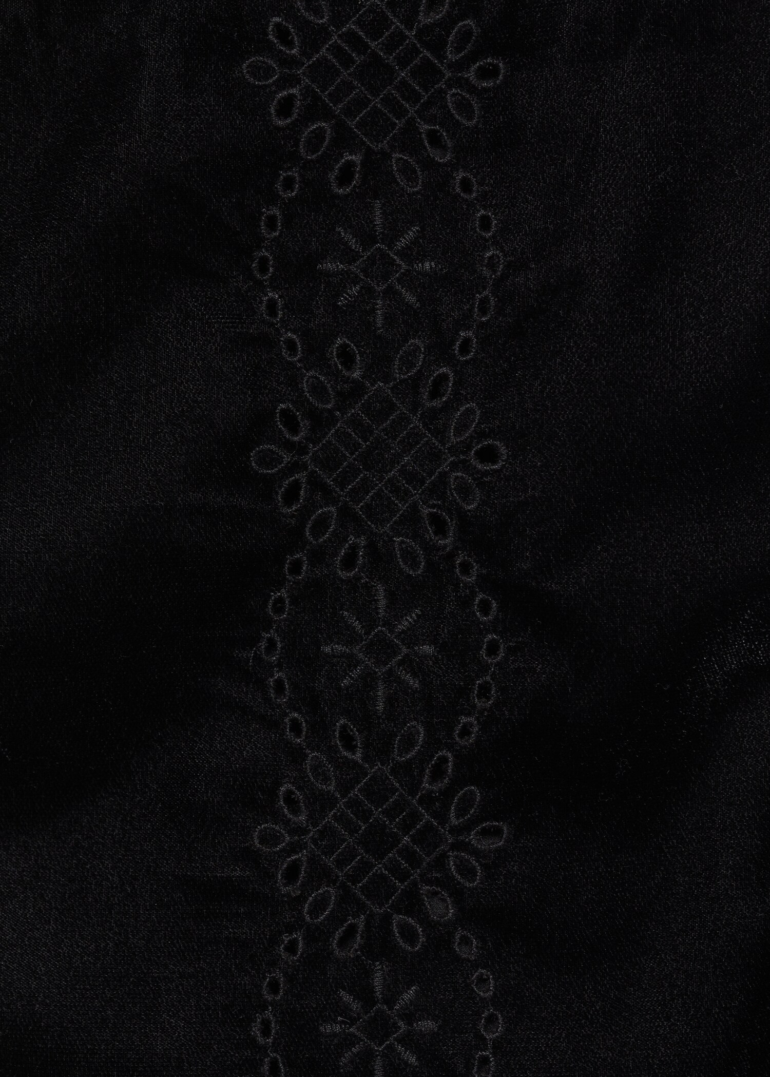 Embroidered velvet vest - Details of the article 0