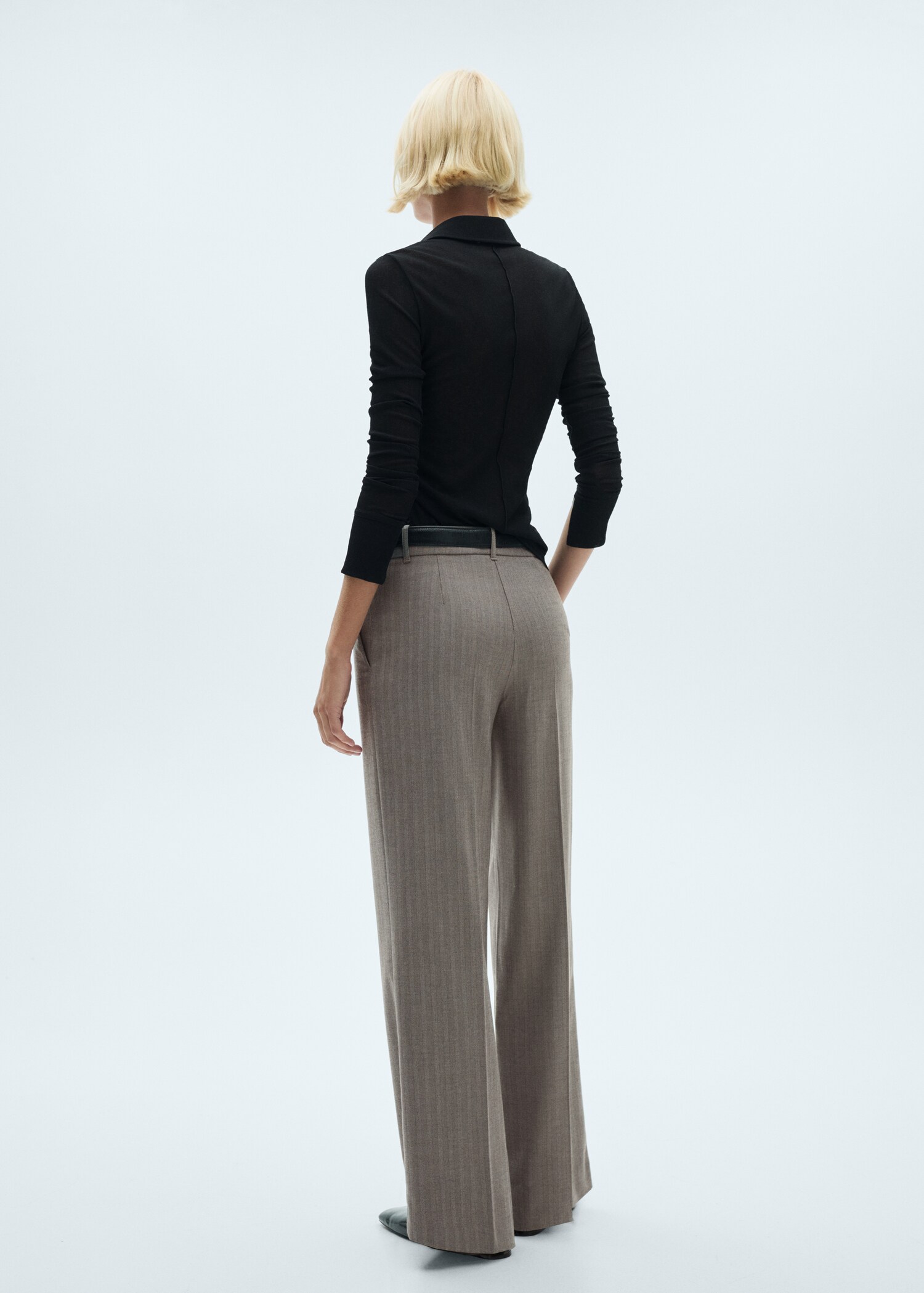 Pantalon droit taille normale - Verso de l’article