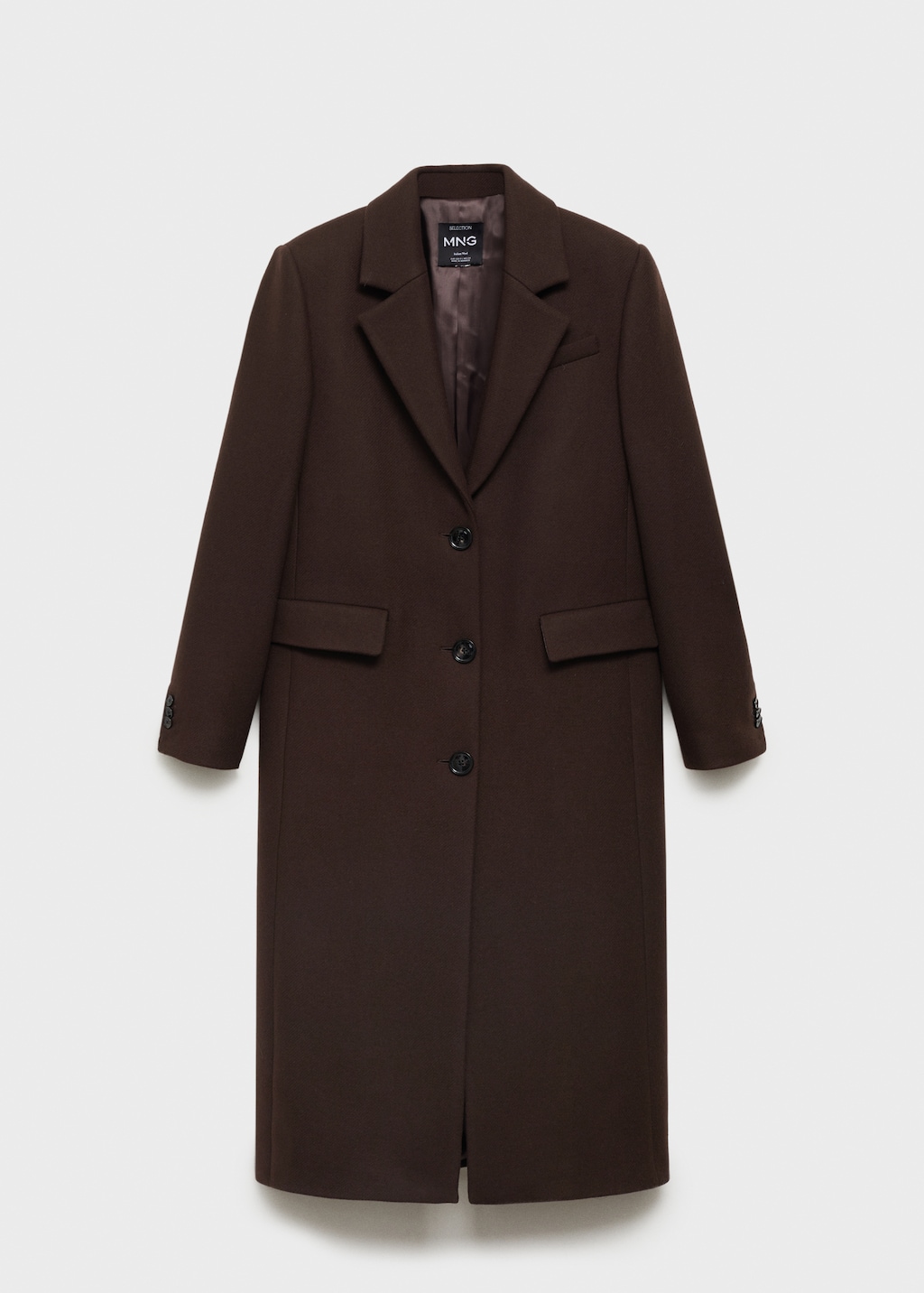 Structured wool coat