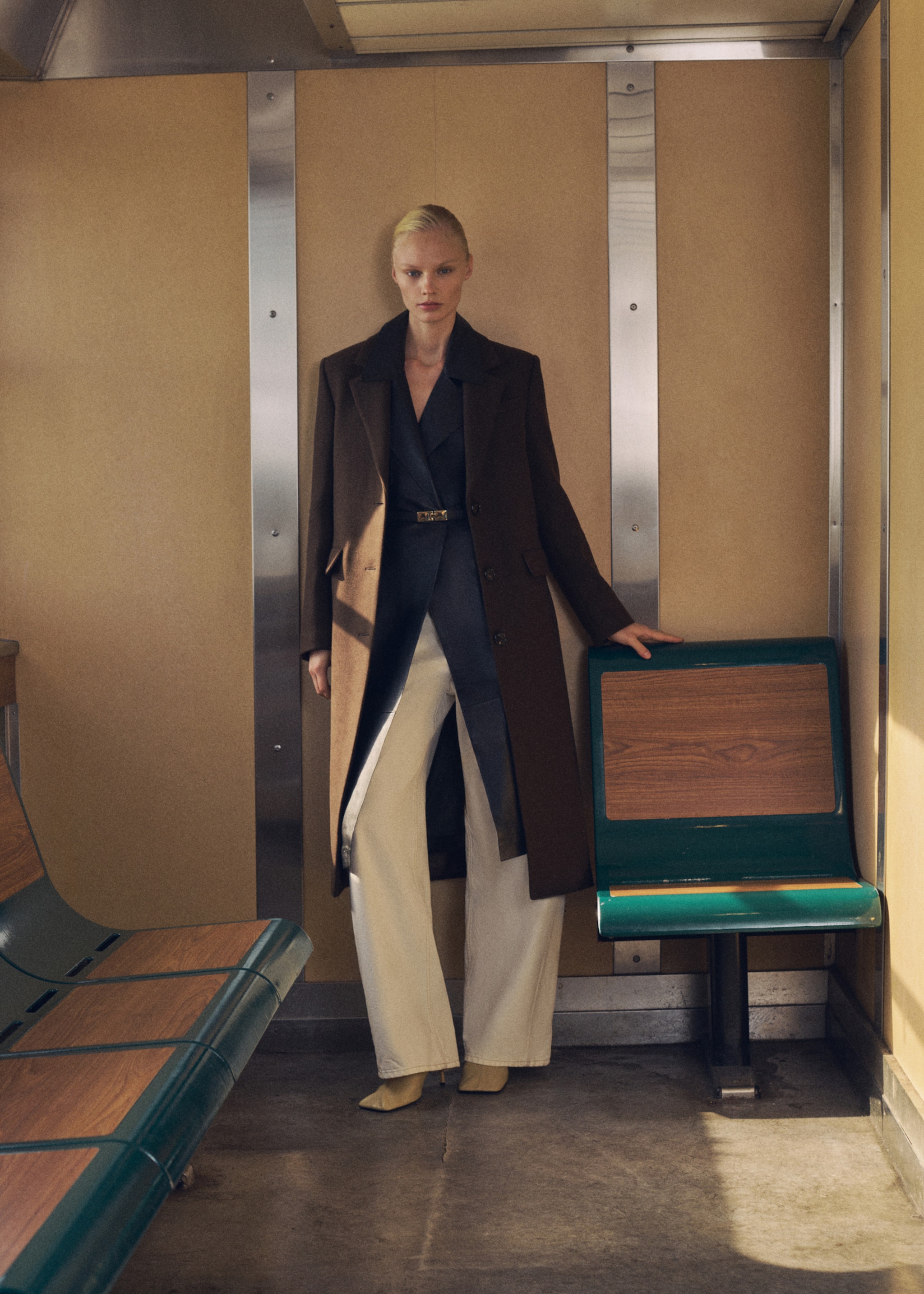 Long structured wool coat - Details of the article 2