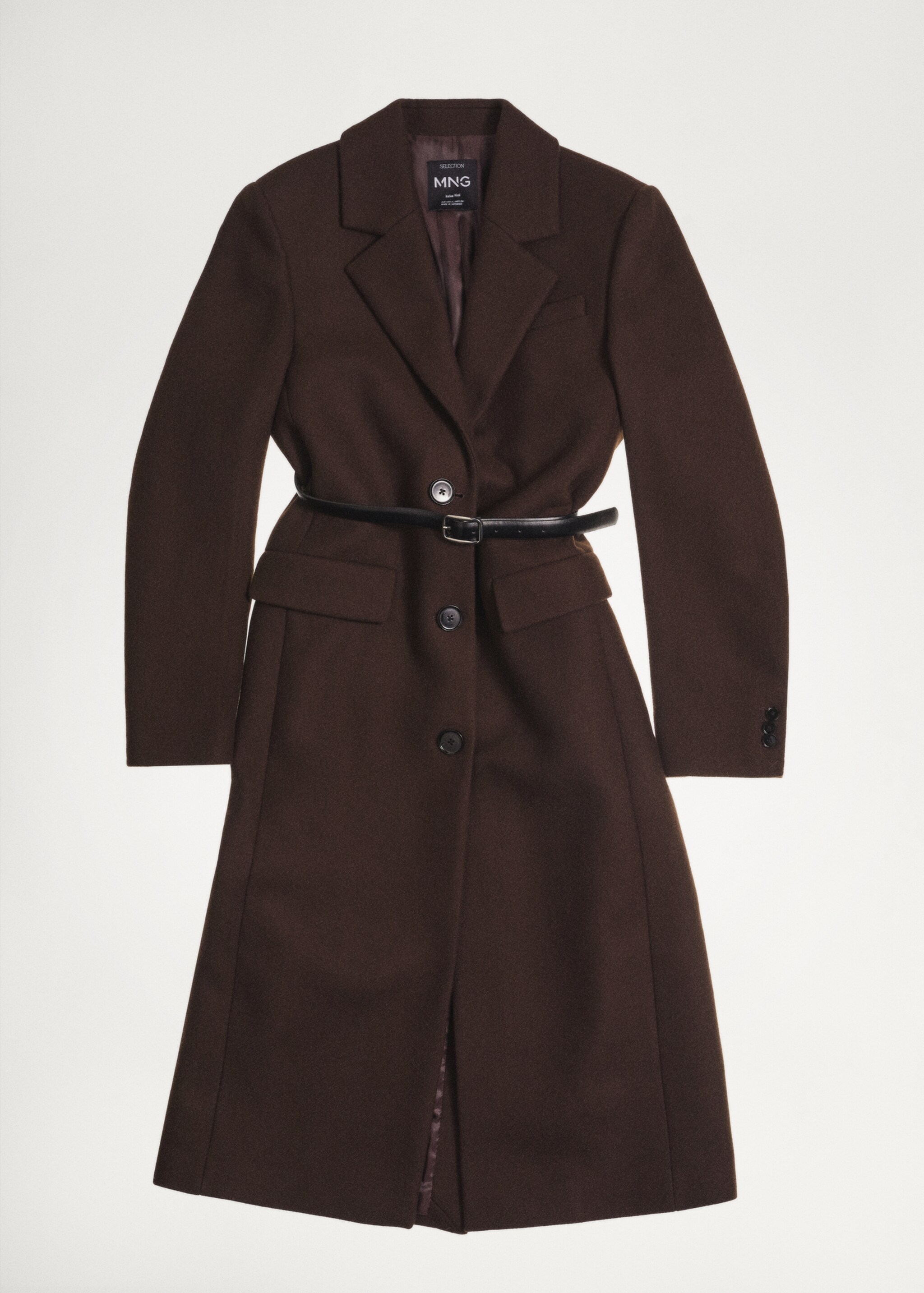 Long structured wool coat - Details of the article 5