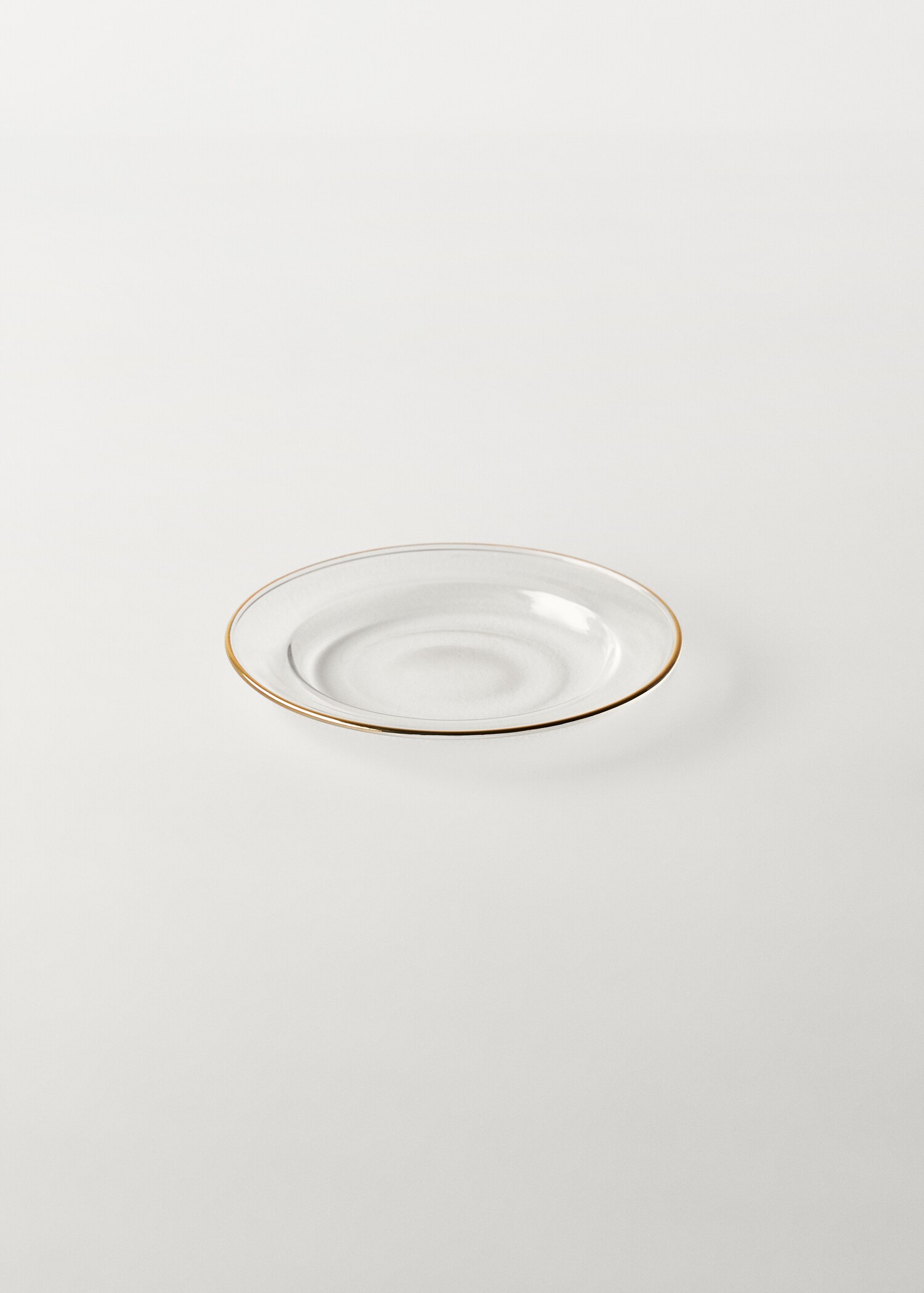 Teller aus Borosilikat mit Goldrand - Detail des Artikels 2