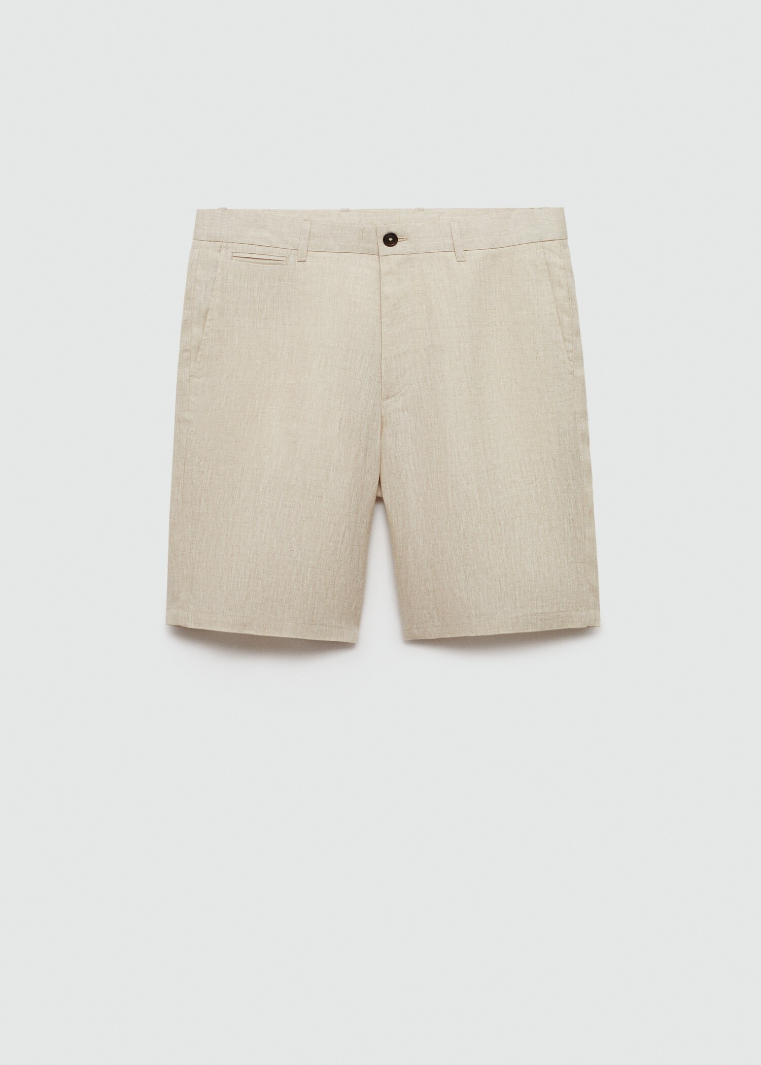 Bermuda slim-fit 100 % lin - Article sans modèle