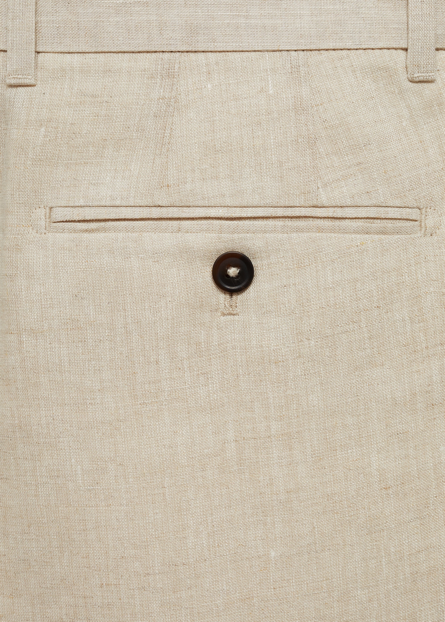 Bermuda slim-fit 100 % lin - Détail de l'article 0