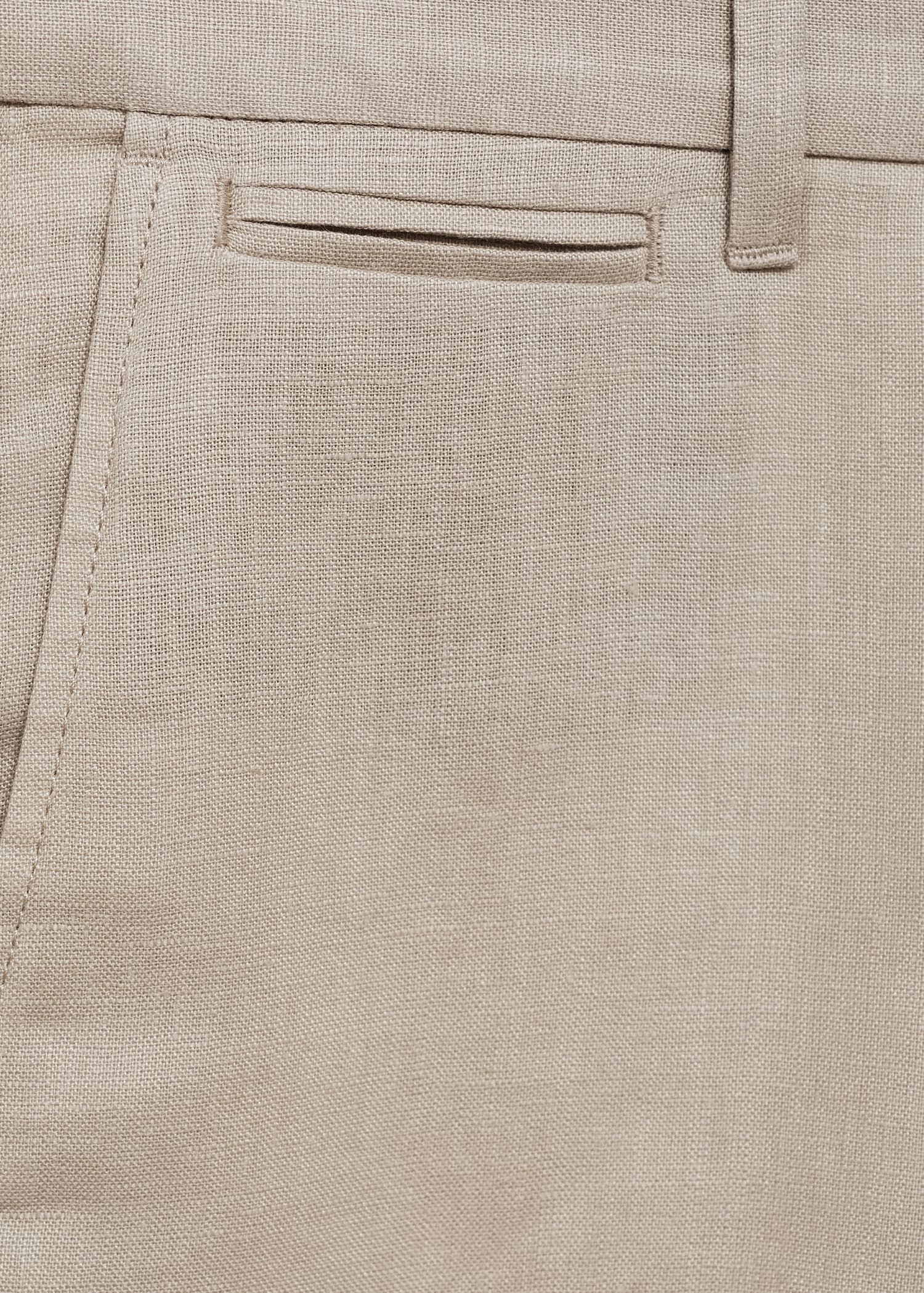 Bermuda slim-fit 100 % lin - Détail de l'article 0