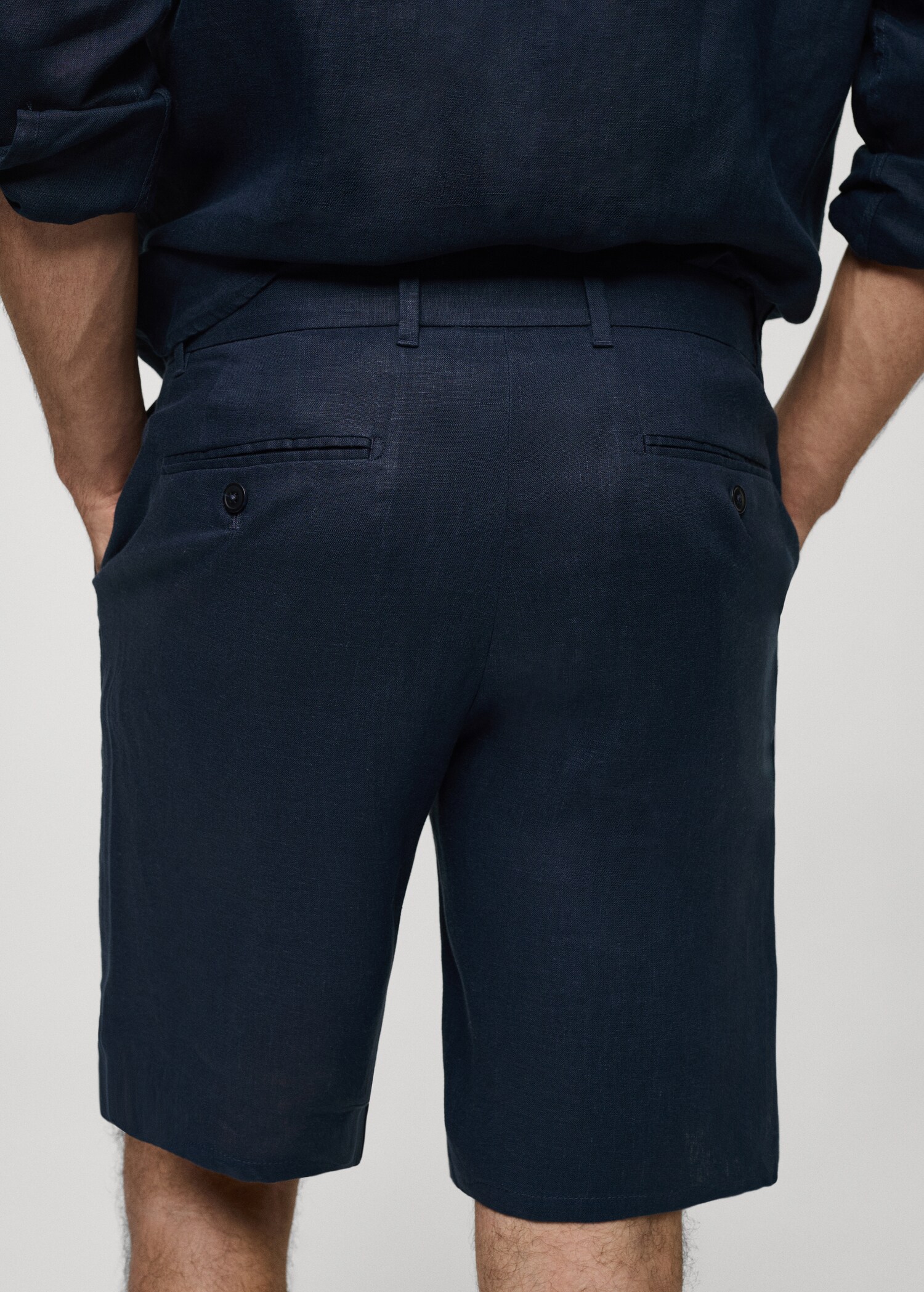 Bermudas slim fit 100% lino - Detalle del artículo 6
