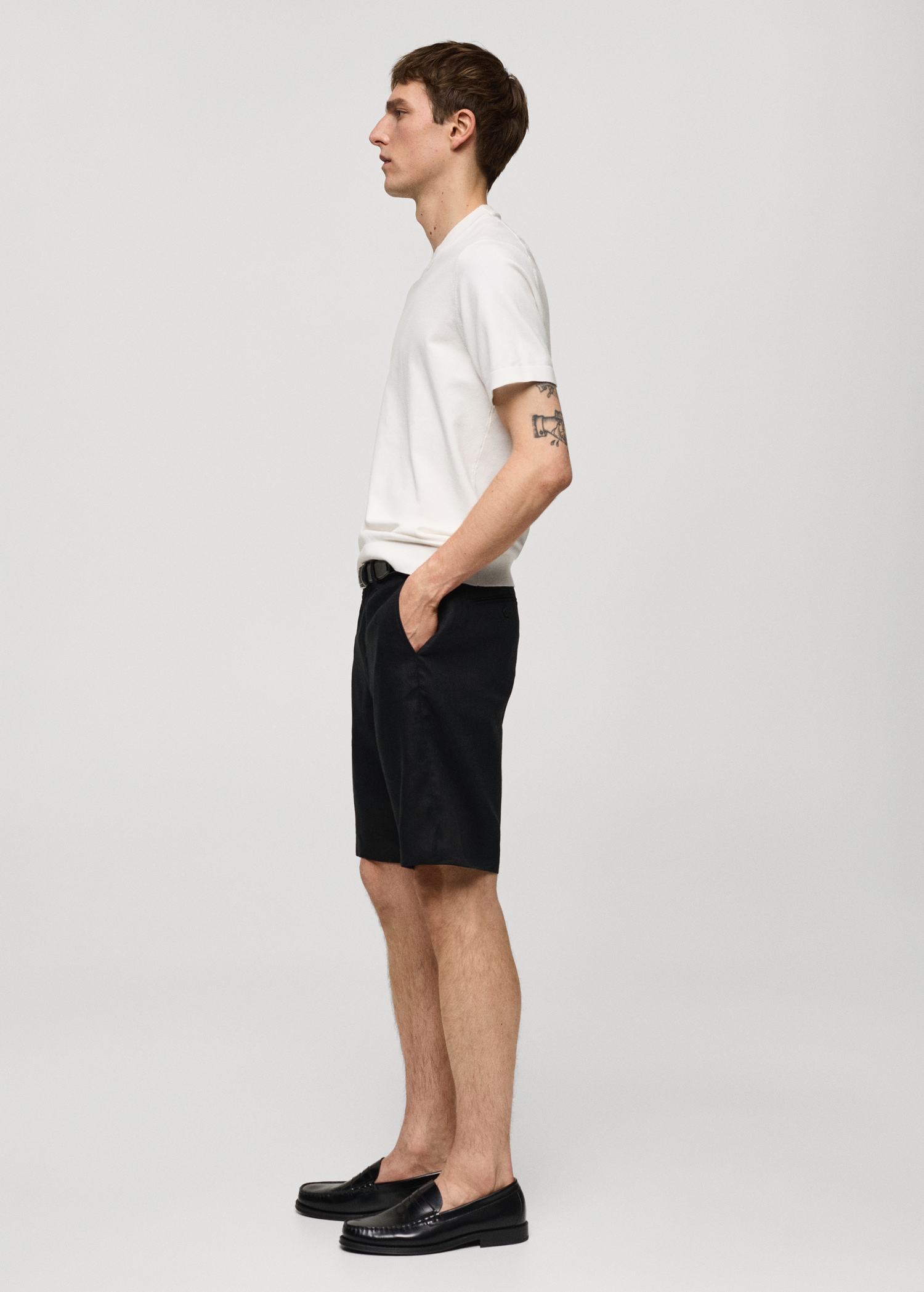 Bermudas slim fit 100% lino - Detalle del artículo 2
