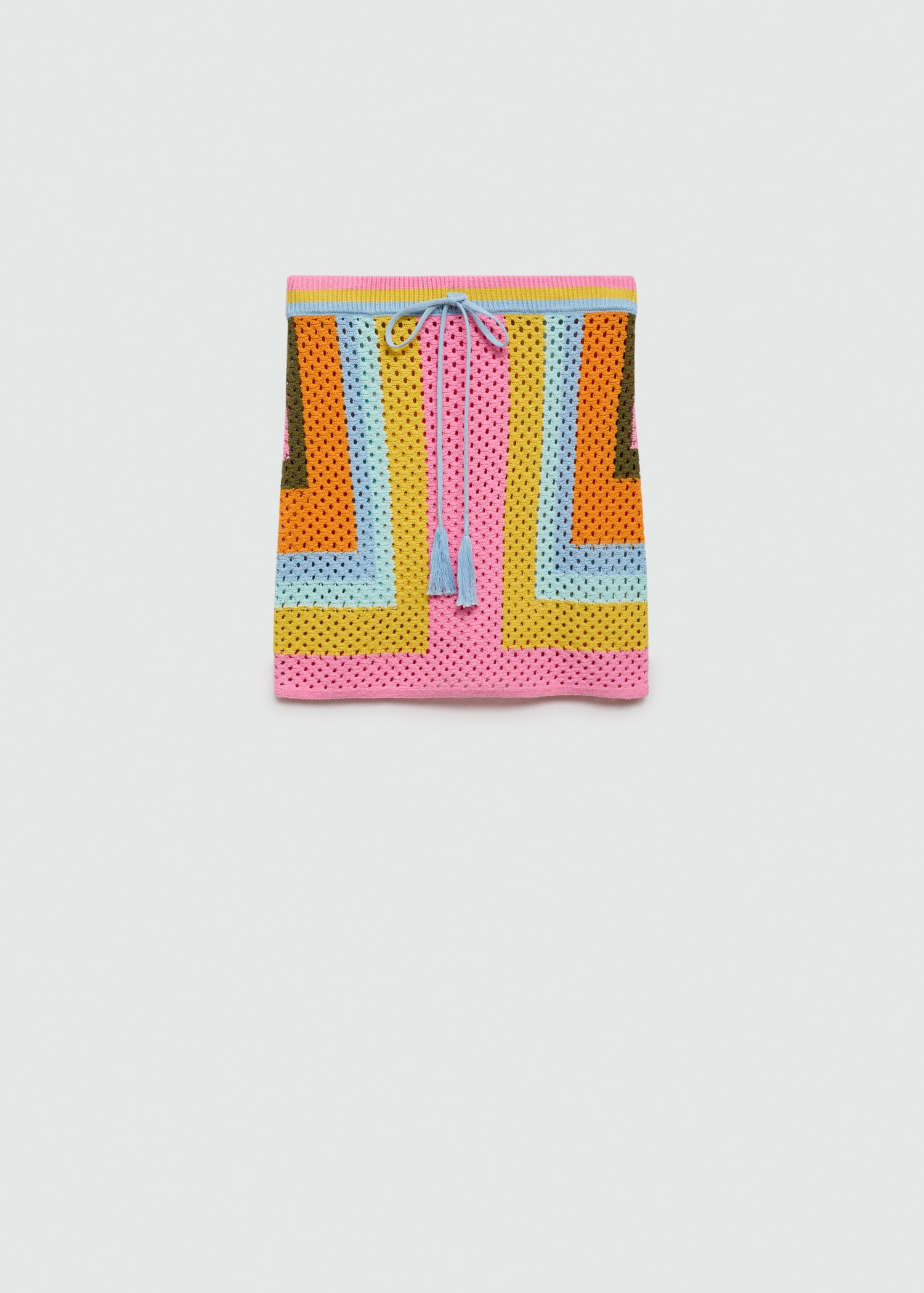 Minifalda crochet cierre lazo - Artículo sin modelo