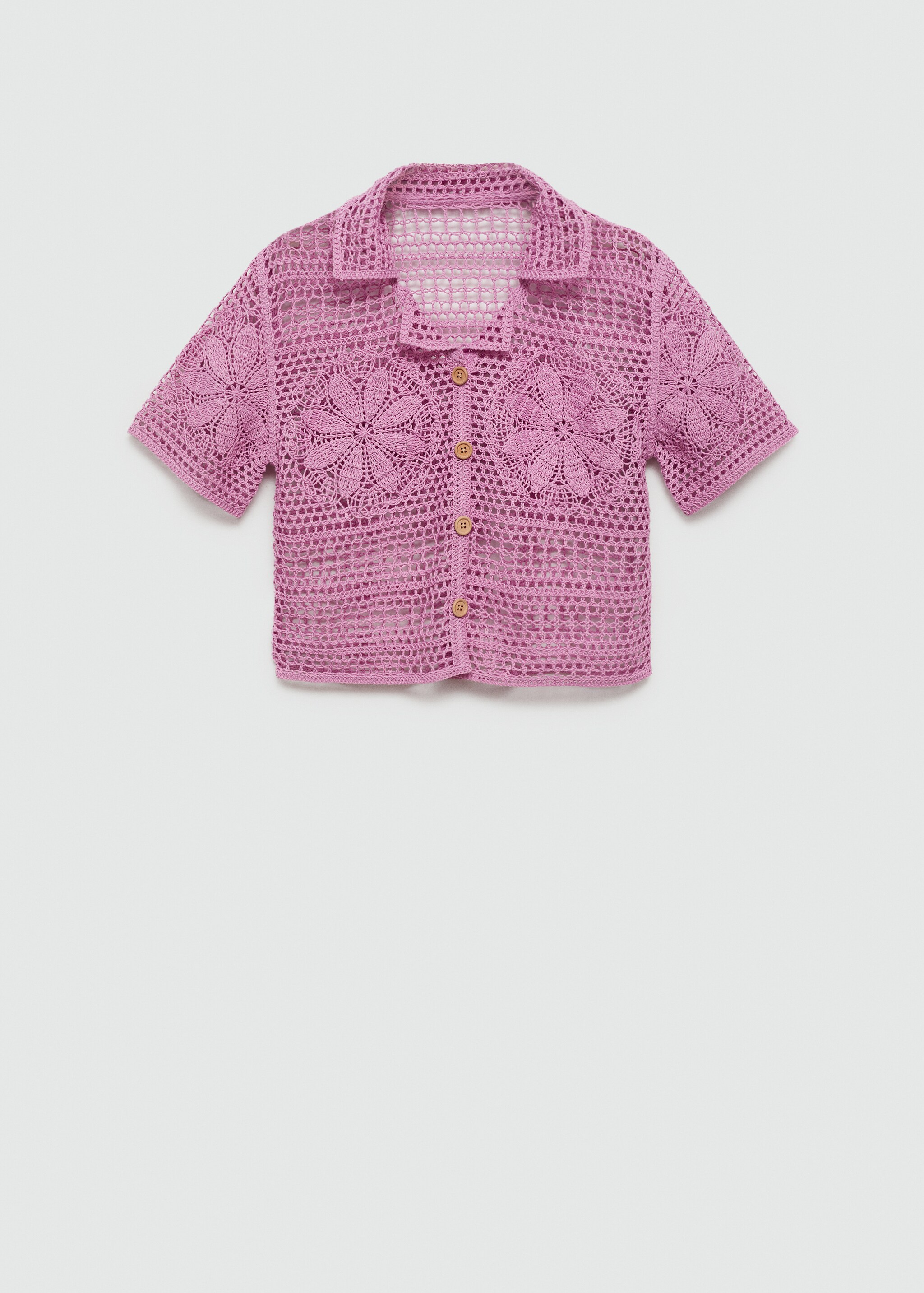 Camicia crochet fiori - Articolo senza modello