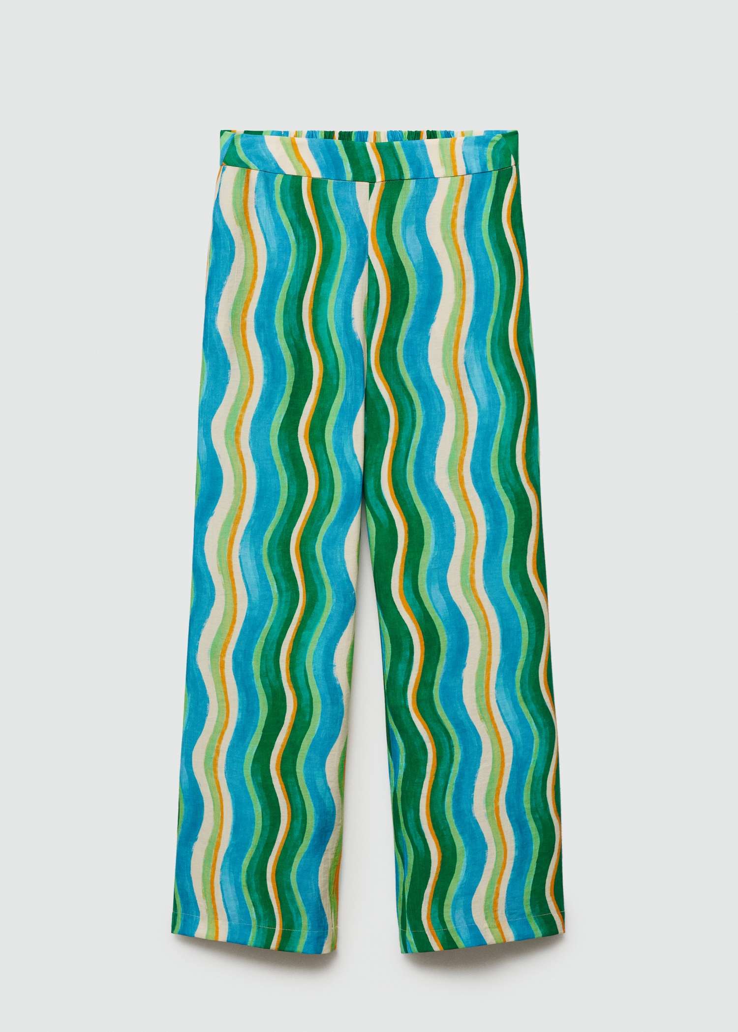 Wide leg printed trousers - Article without model