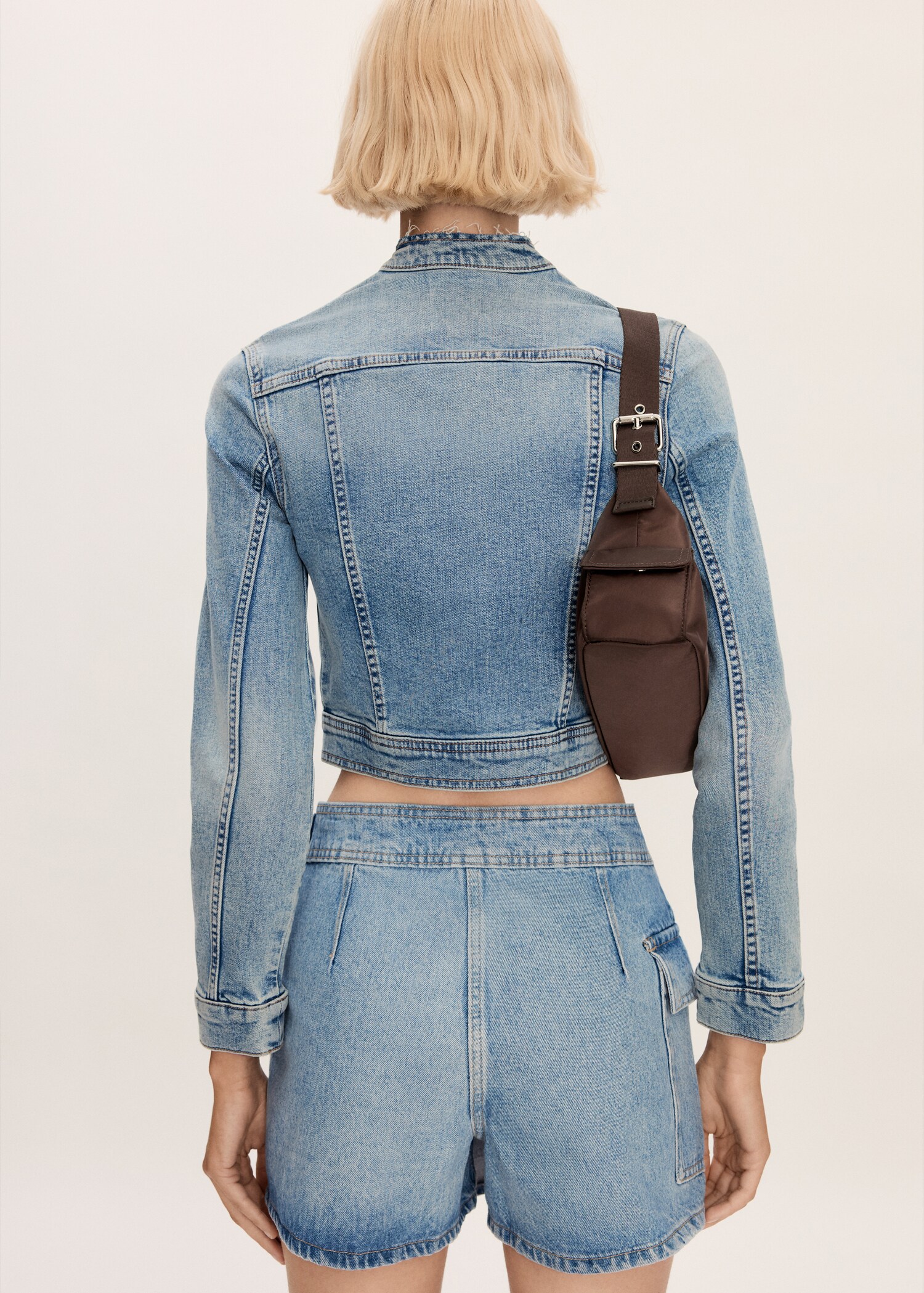 Jupe short en jean - Verso de l’article