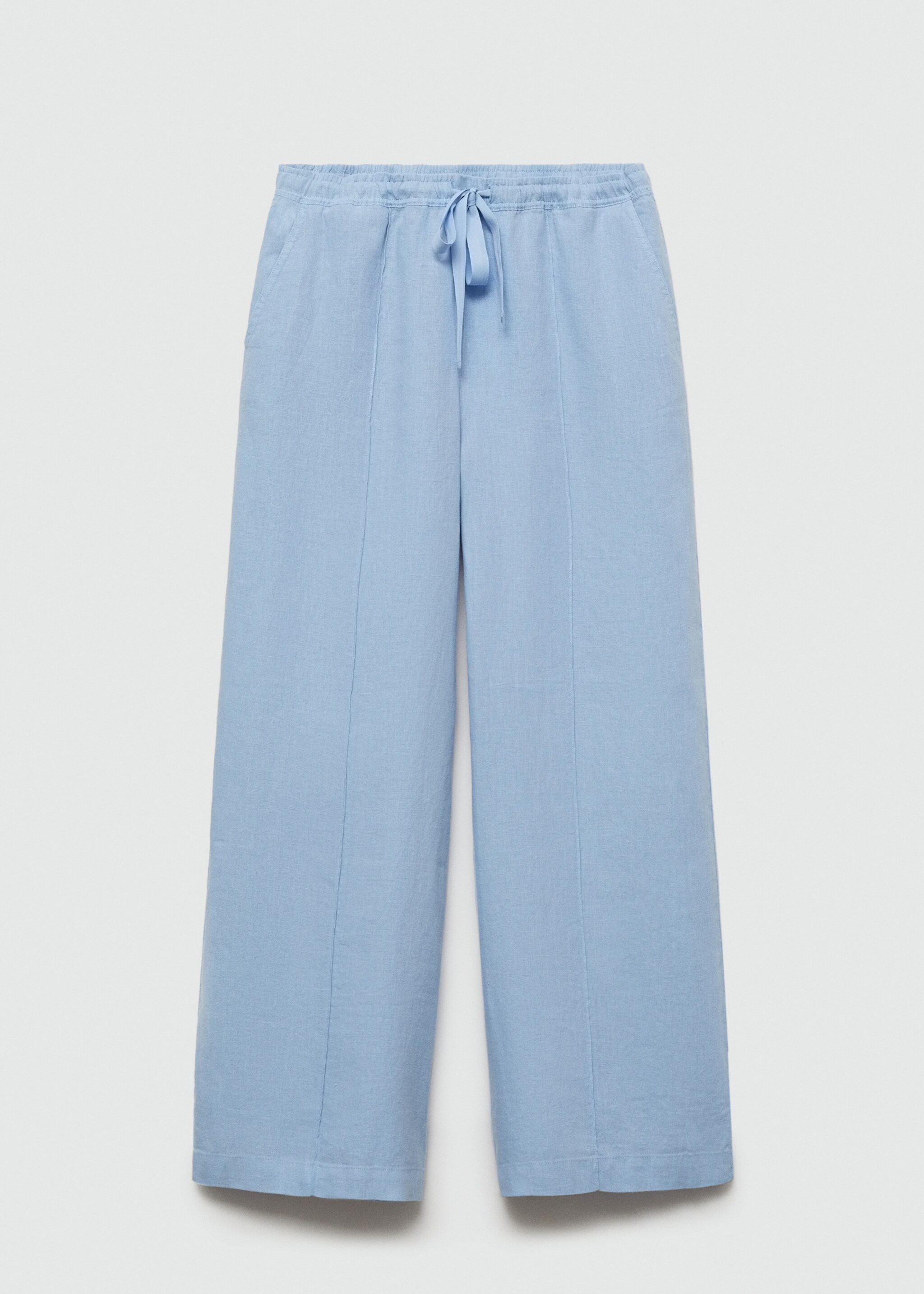 Wideleg linen trousers - Article without model