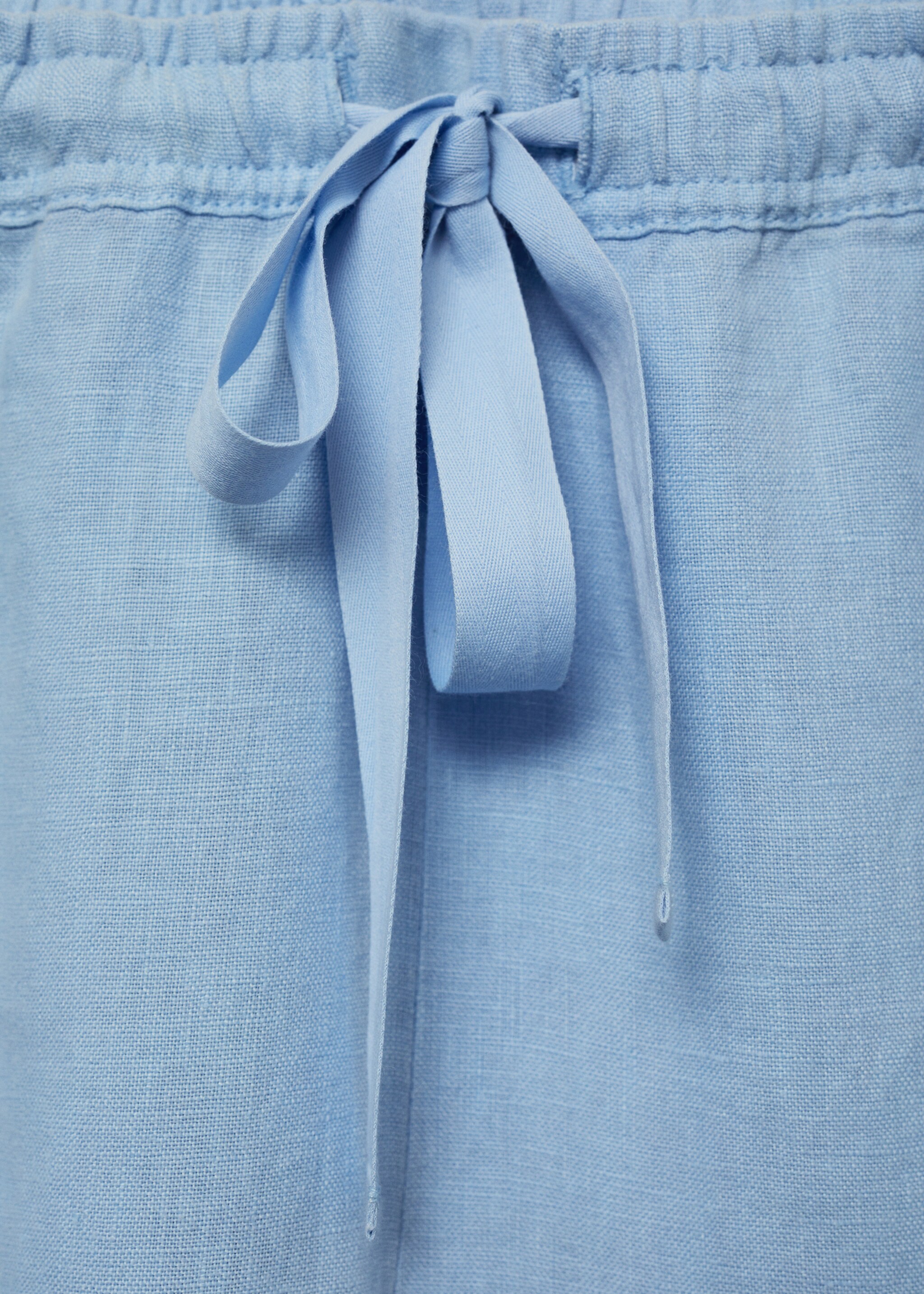Wideleg linen trousers - Details of the article 8