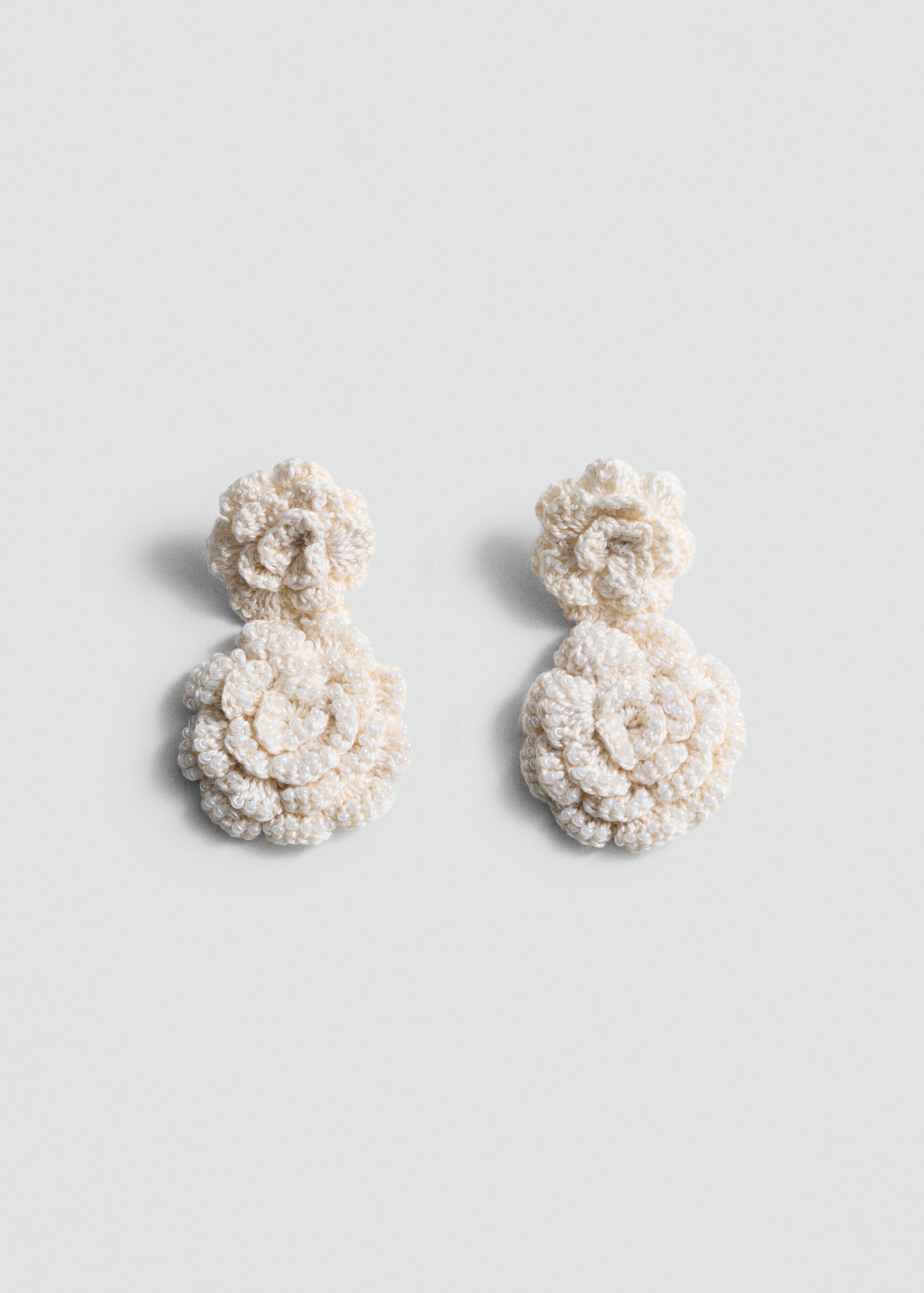 Crochet flower earrings - Article without model