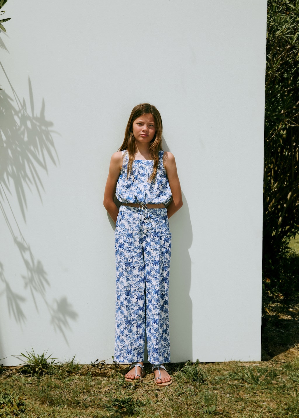 Mango Gerade Printhose