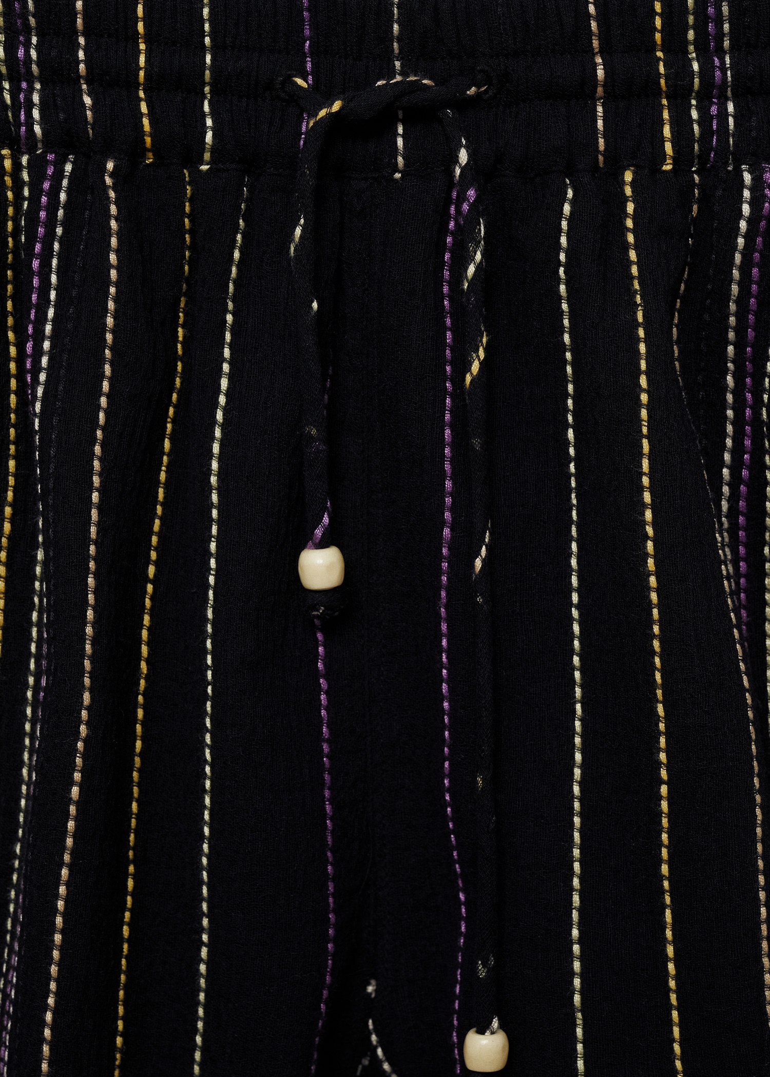 Pantalon rayures ourlet effiloché - Détail de l'article 8