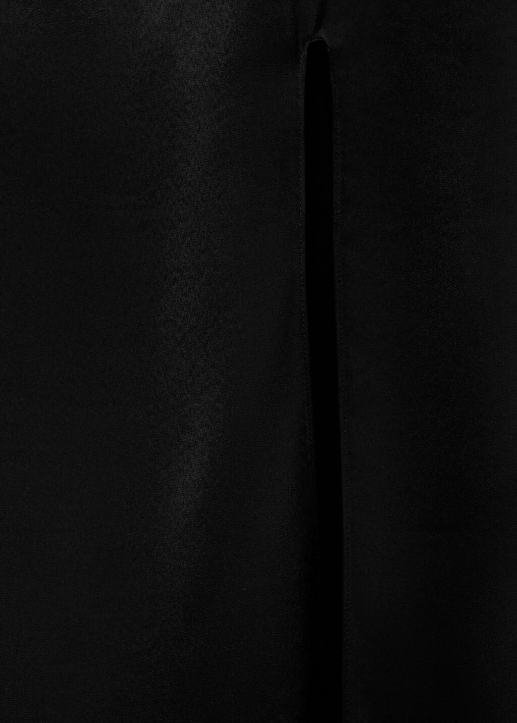 Sideslit satin dress