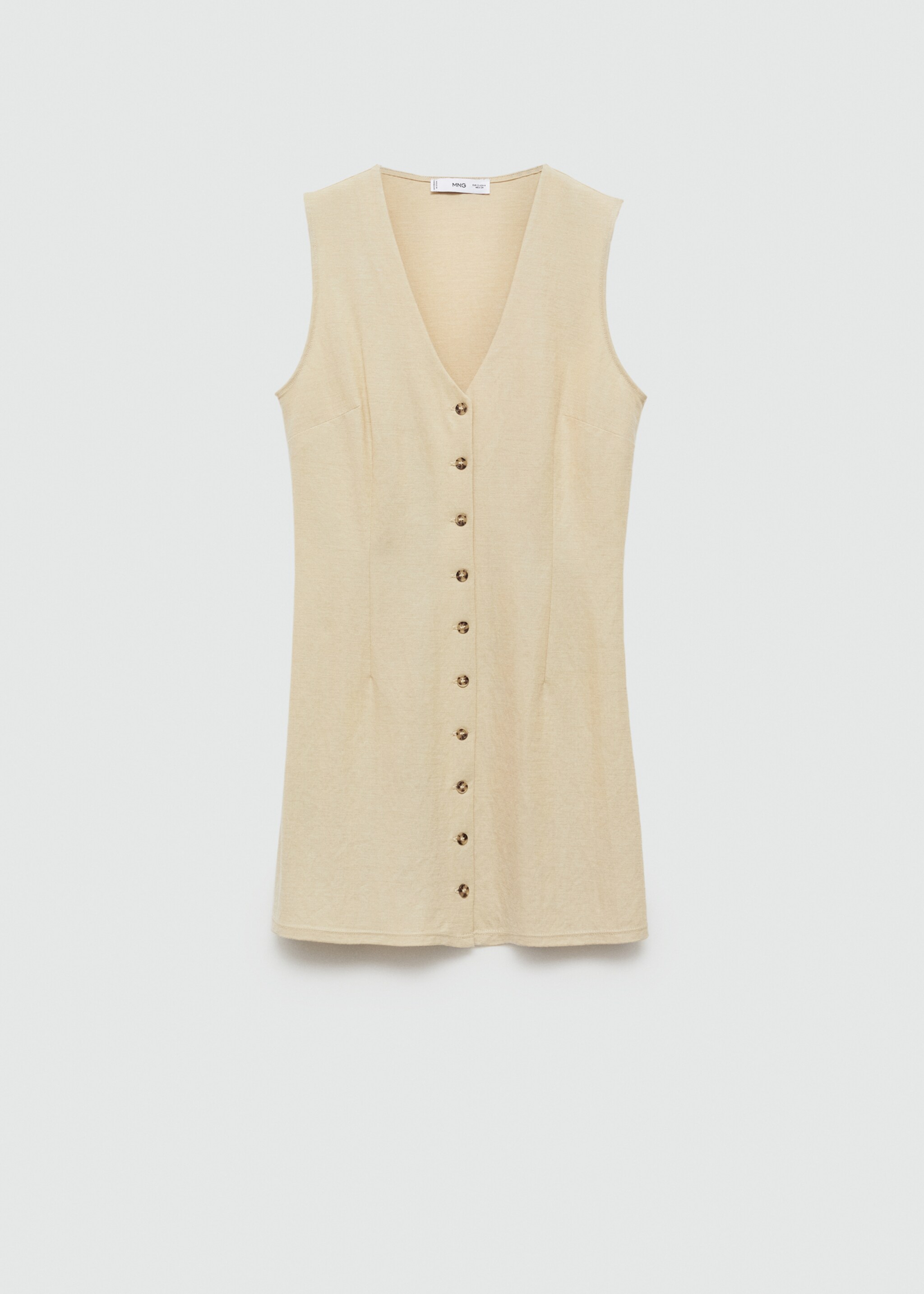 Short buttoned dress - Article without model