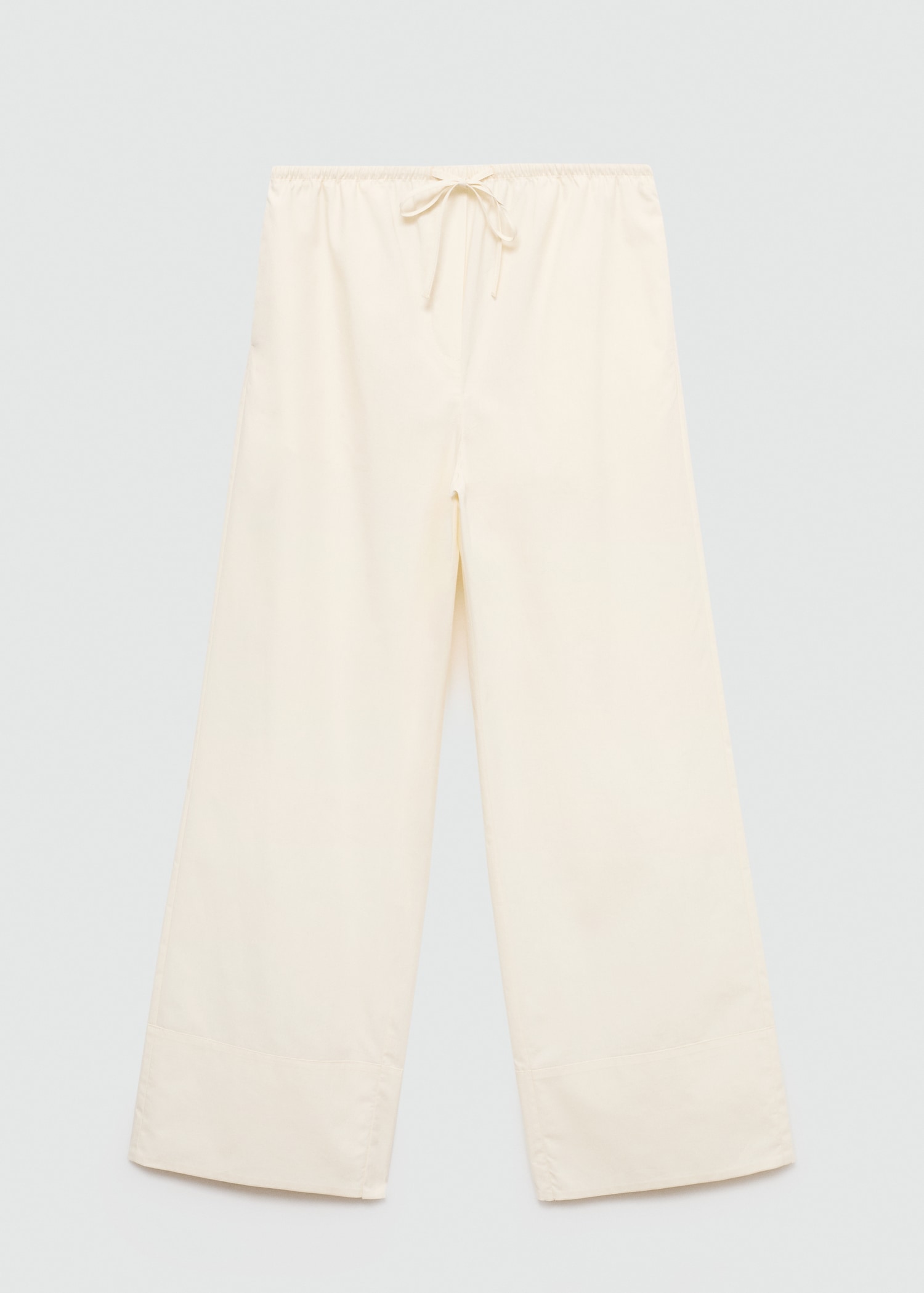 Cotton wideleg trousers - Article without model