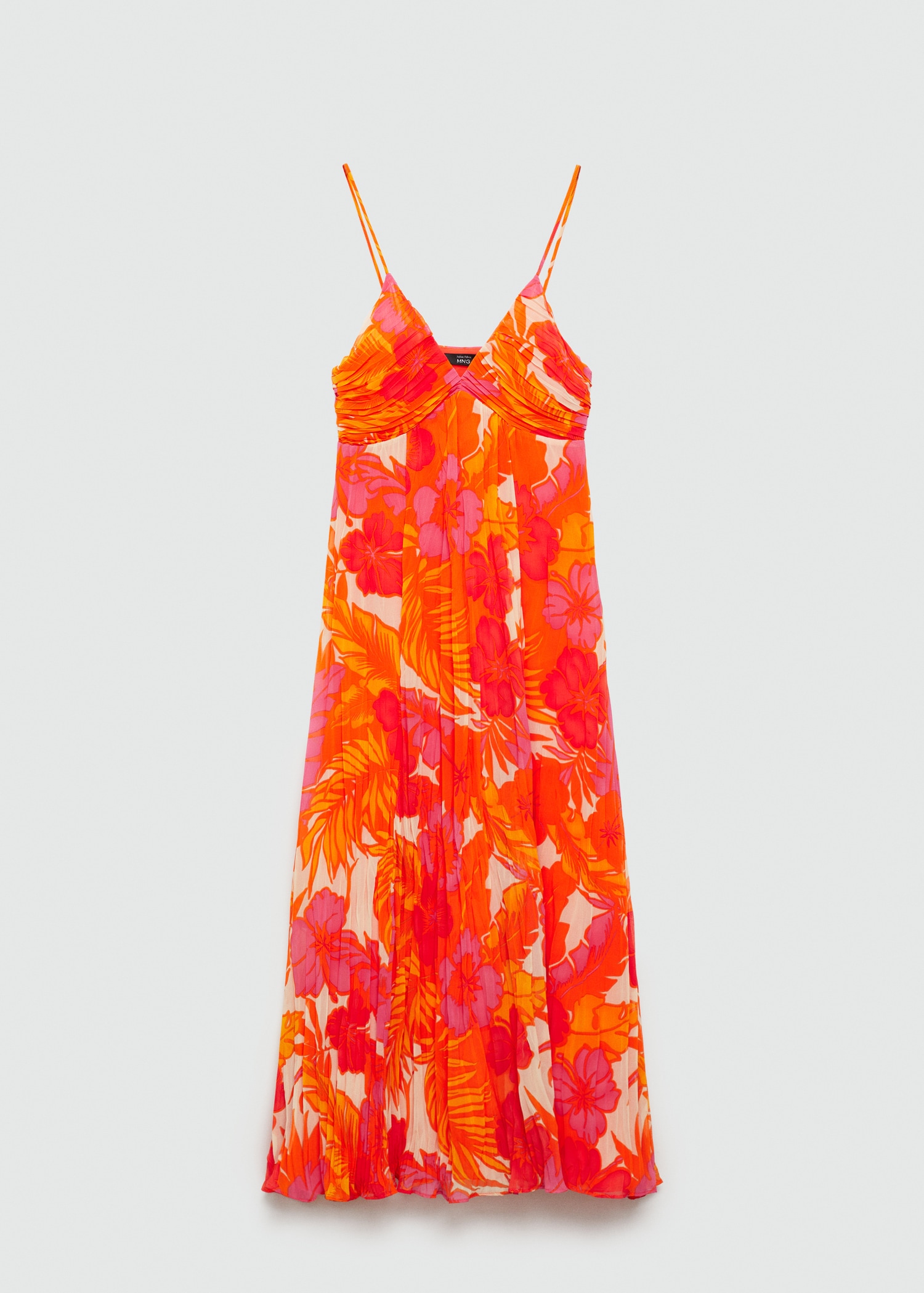 Printed Dress With Draped Detail printed-dress-with-draped-detail