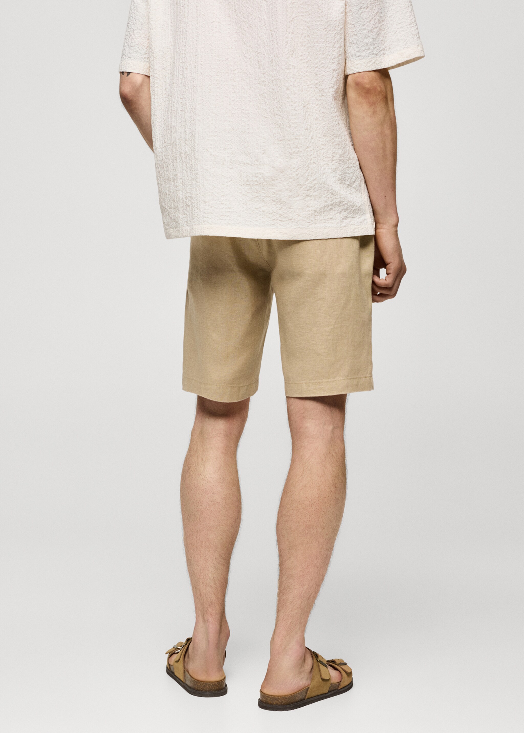Bermudas 100% lino cordón - Reverso del artículo