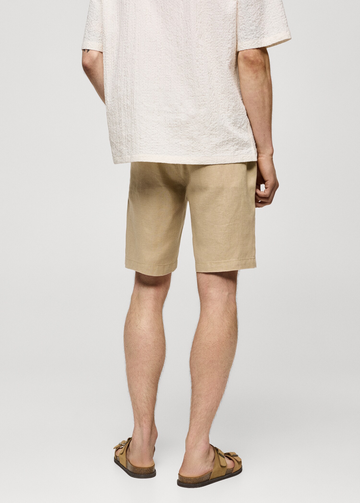 Bermudas 100% lino cordón - Reverso del artículo