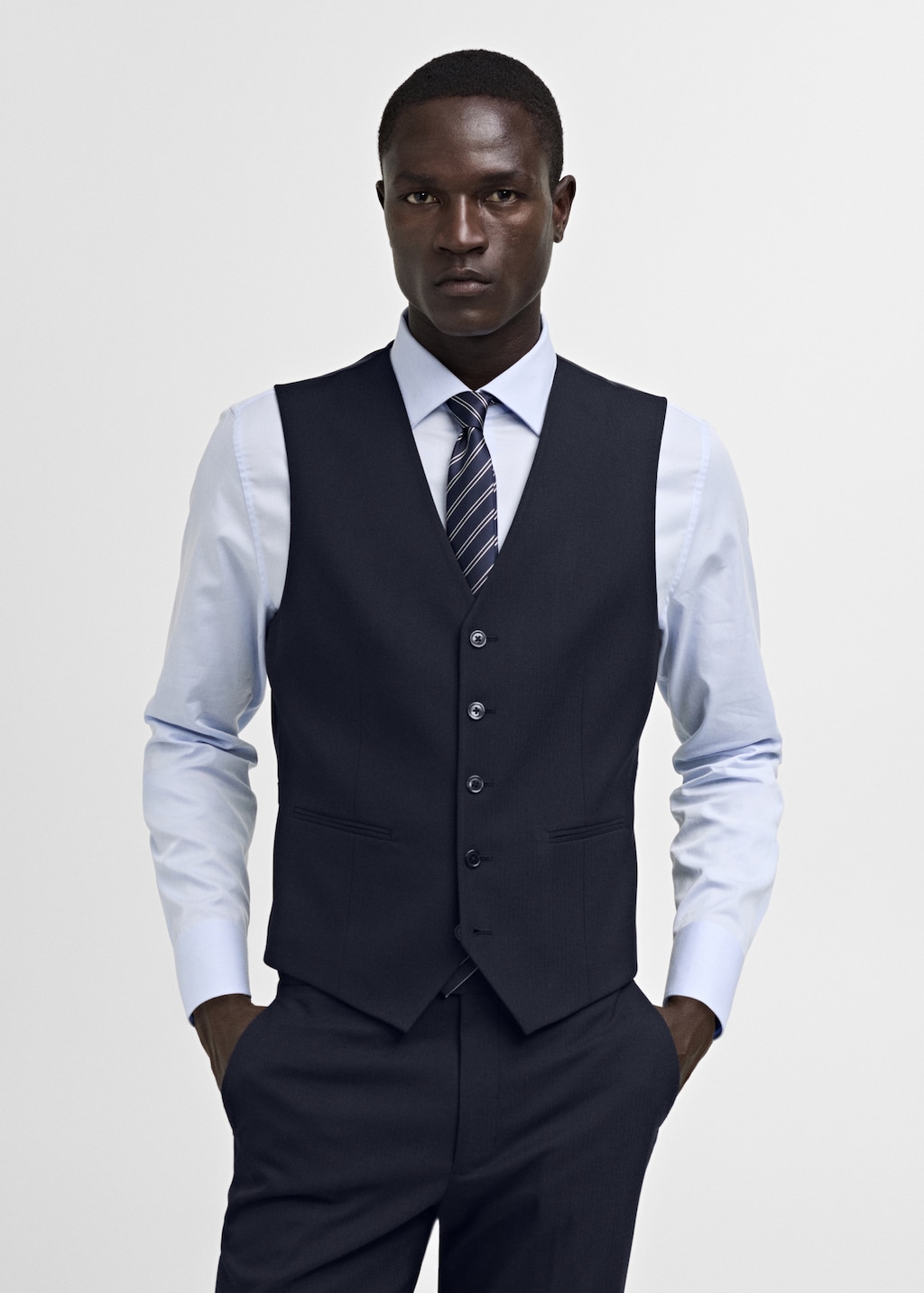Slim-fit suit waistcoat in stretch fabric - Men | MANGO USA Slim-fit suit waistcoat in stretch fabric - Men | MANGO USA