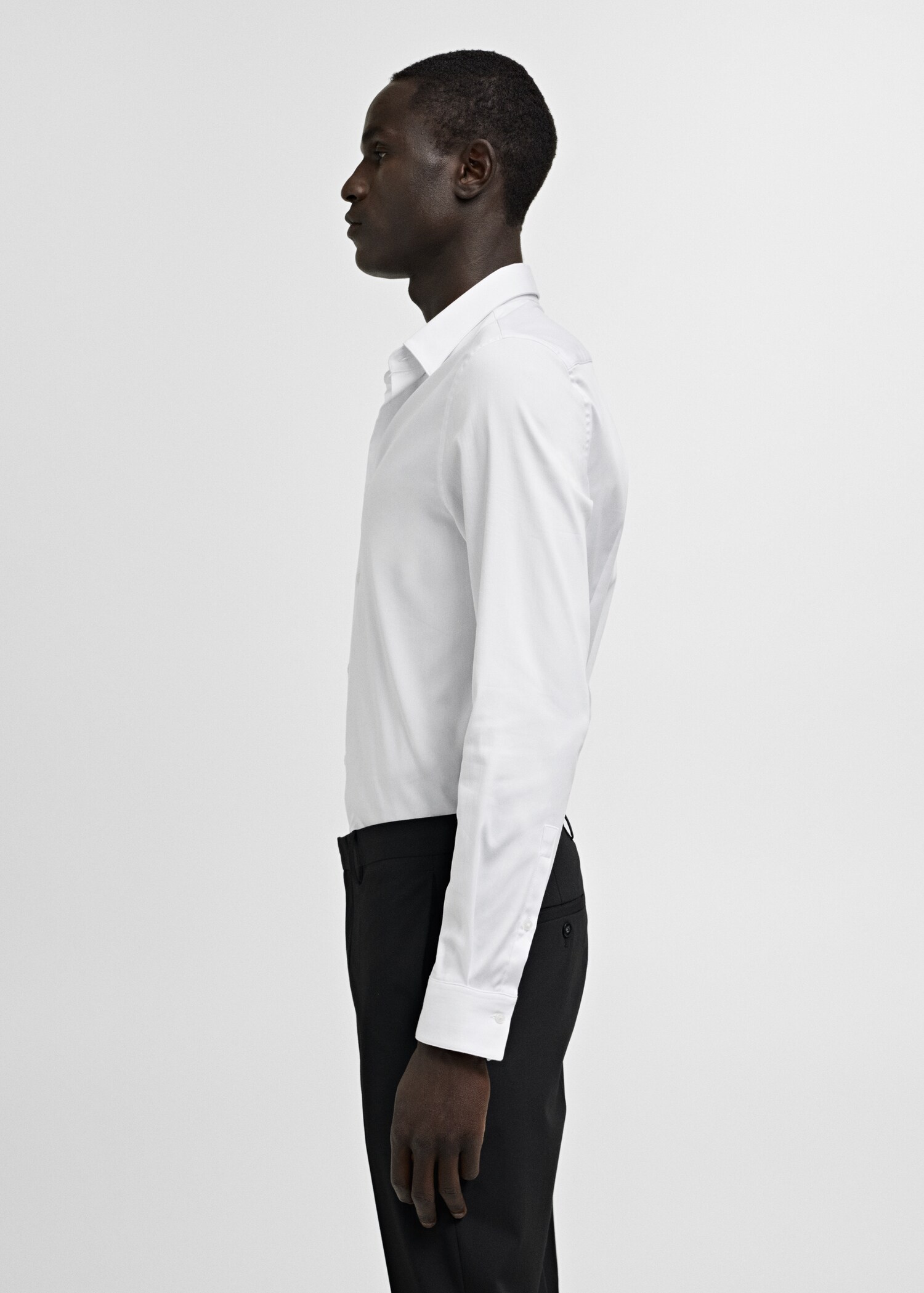 Костюмная рубашка super slim fit из поплина - Деталь изделия 2