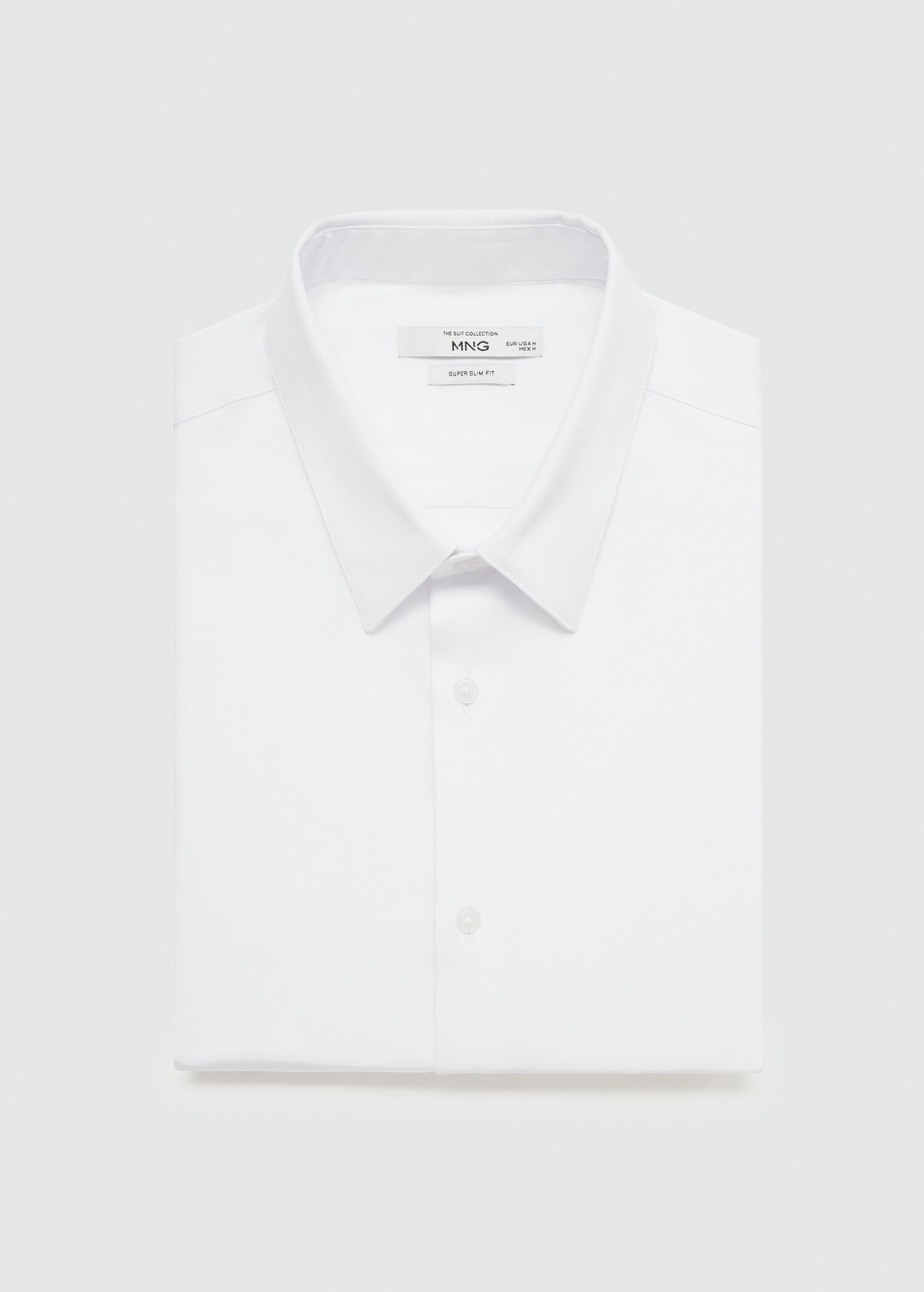 Костюмная рубашка super slim fit из поплина - Деталь изделия 8