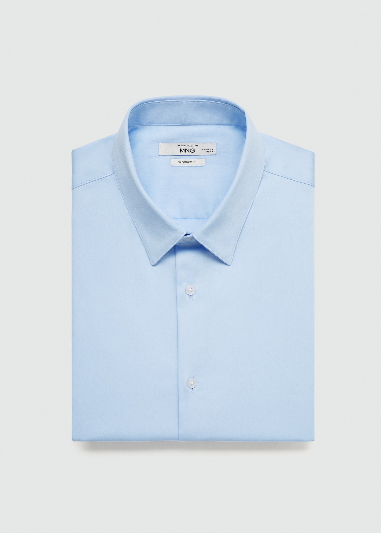 Костюмная рубашка super slim fit из поплина - Деталь изделия 8