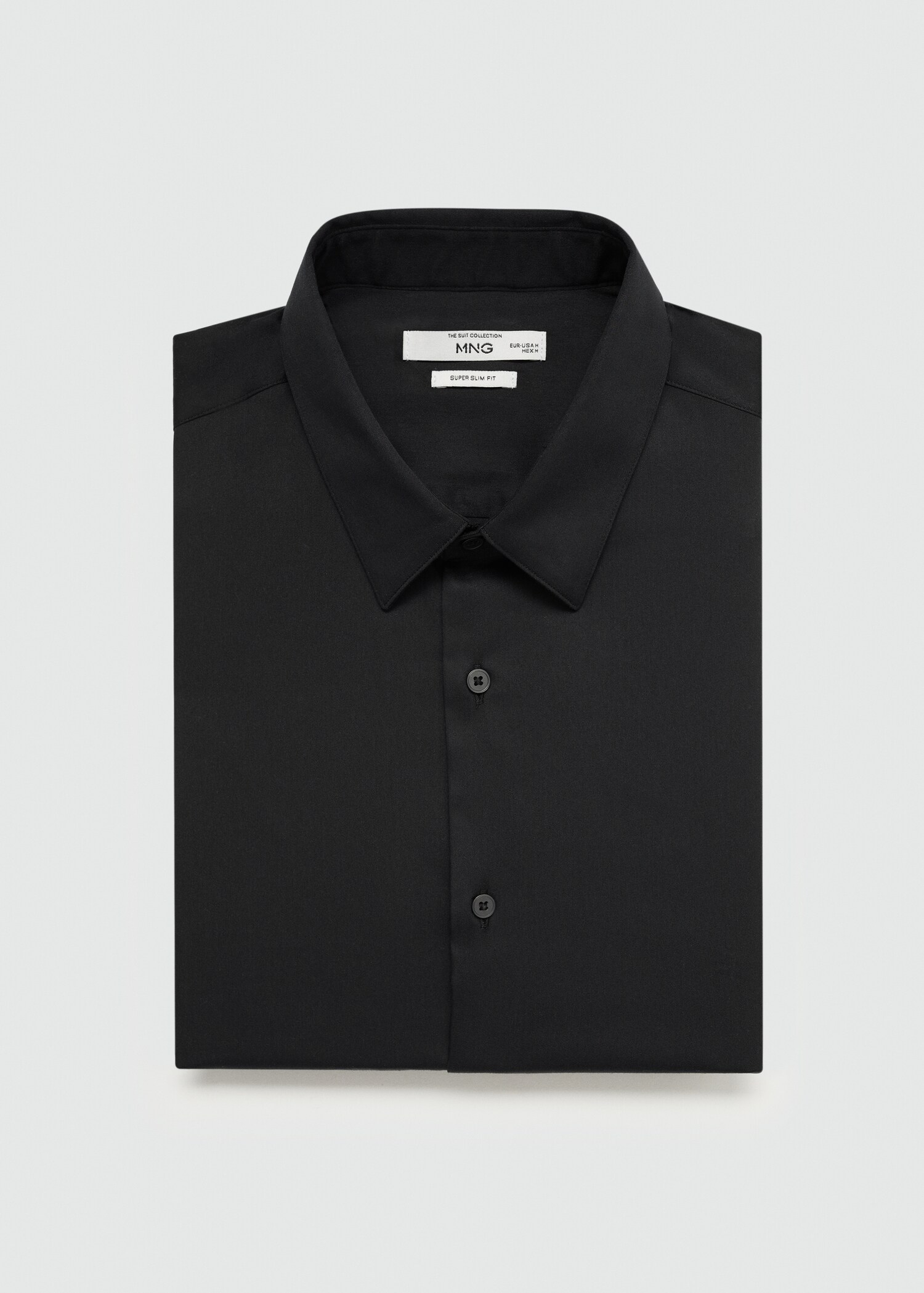 Костюмная рубашка super slim fit из поплина - Деталь изделия 8