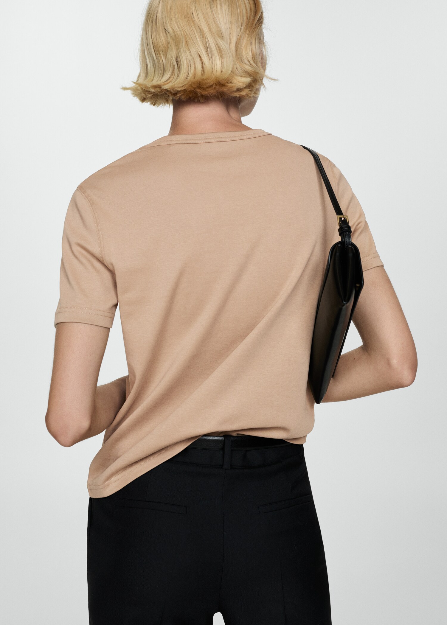 Tricou din bumbac cu mânecă scurtă - Spatele articolului