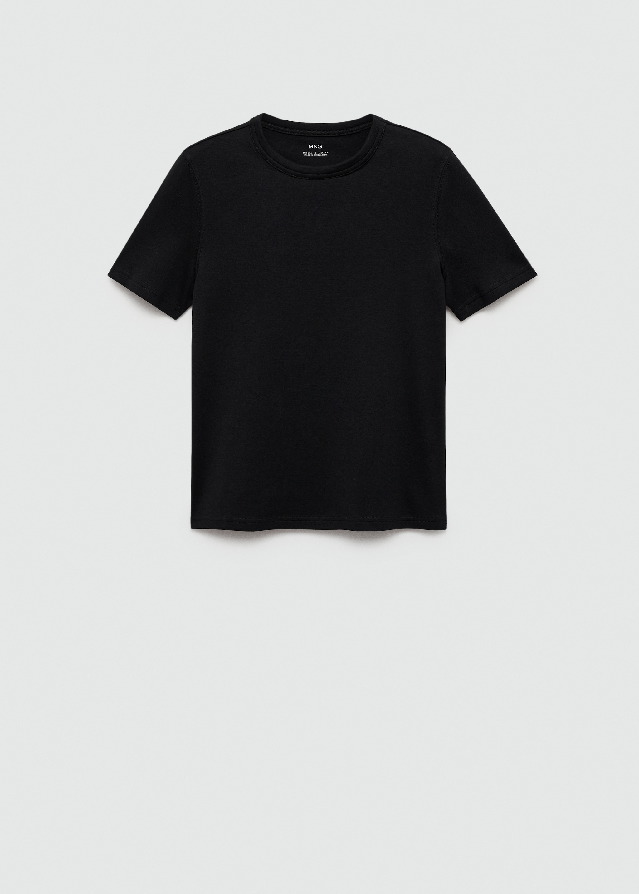 Camiseta Negra Camiseta Algodon Manga Corta Camiseta Algodón Manga