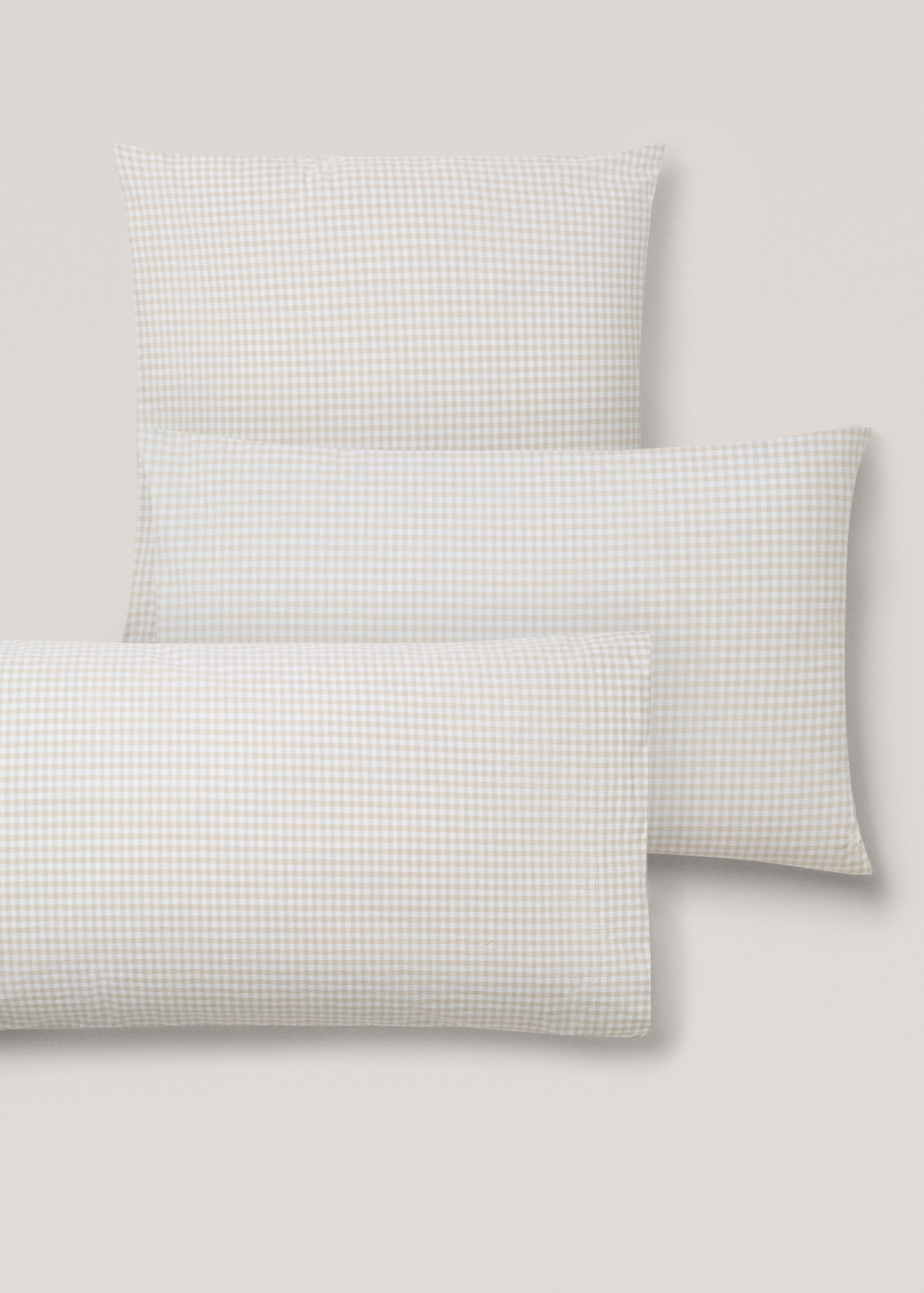 Vichy printed pillowcase 45x110cm - Details of the article 4