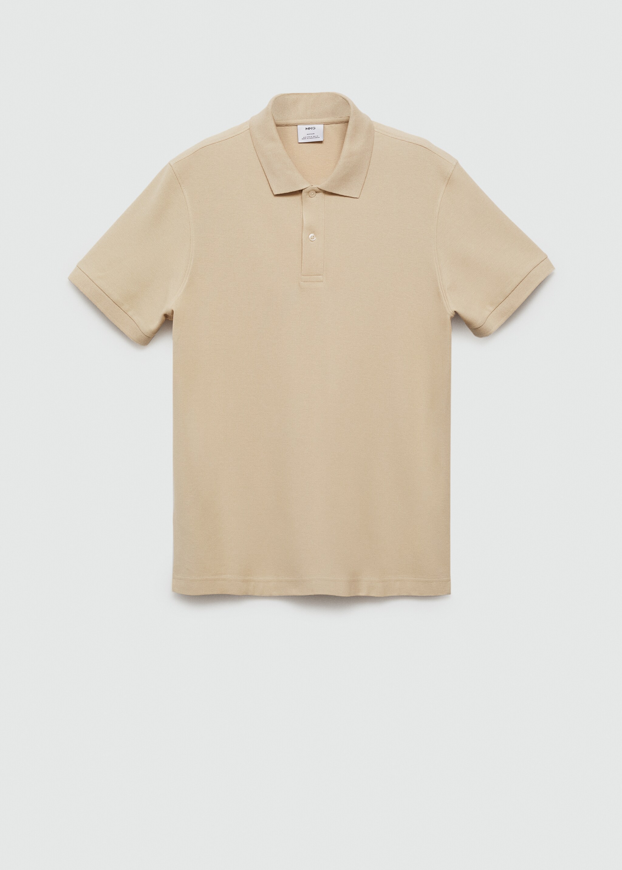 100% cotton pique polo shirt - Article without model