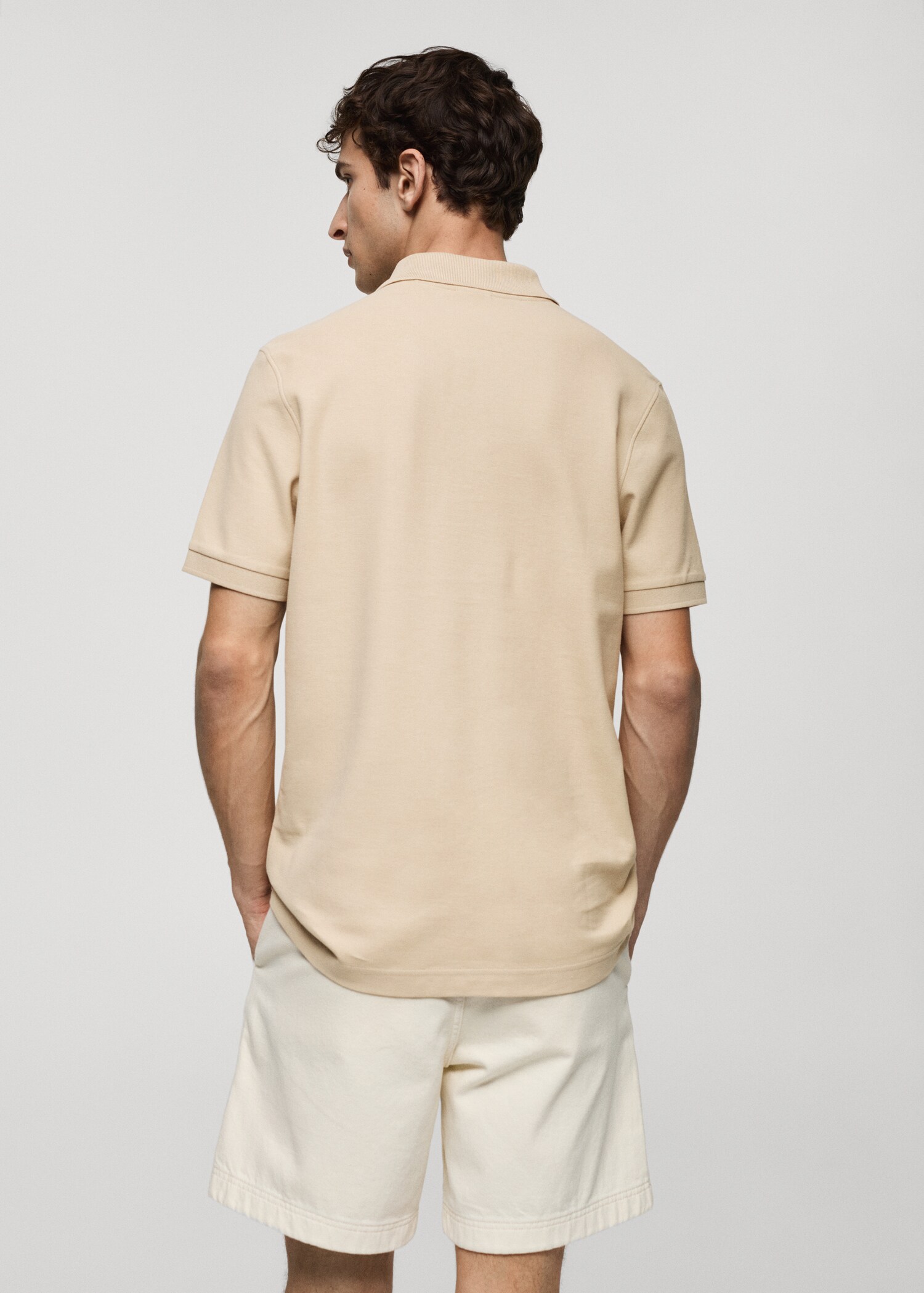 Polo 100% algodón pique - Reverso del artículo