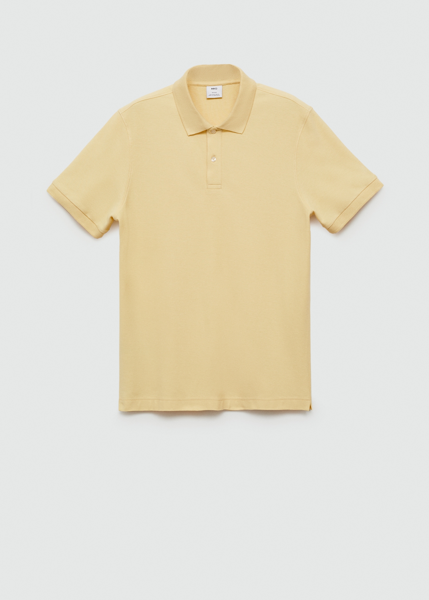 100% cotton pique polo shirt - Article without model